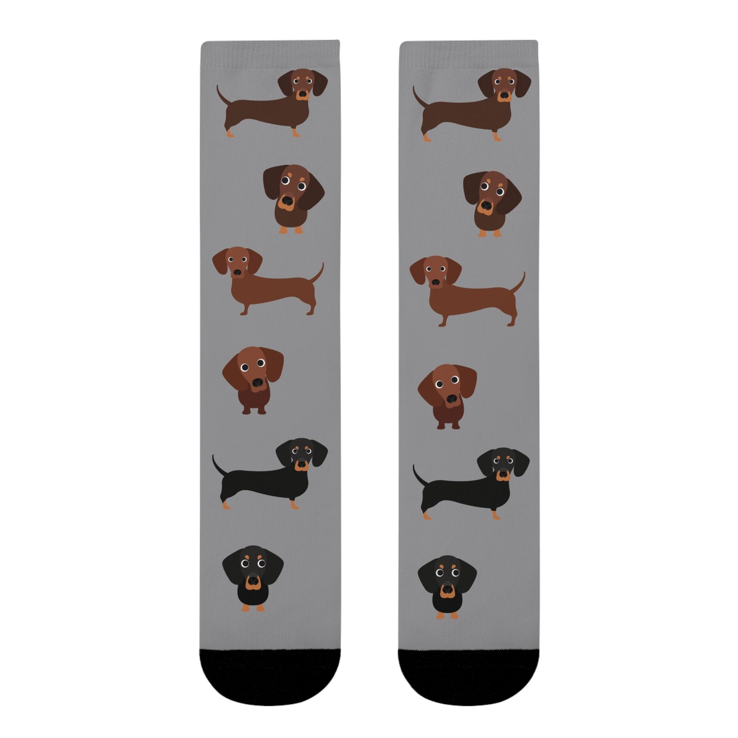 Dackel Socken, Sublimation Crew Socks (EU)