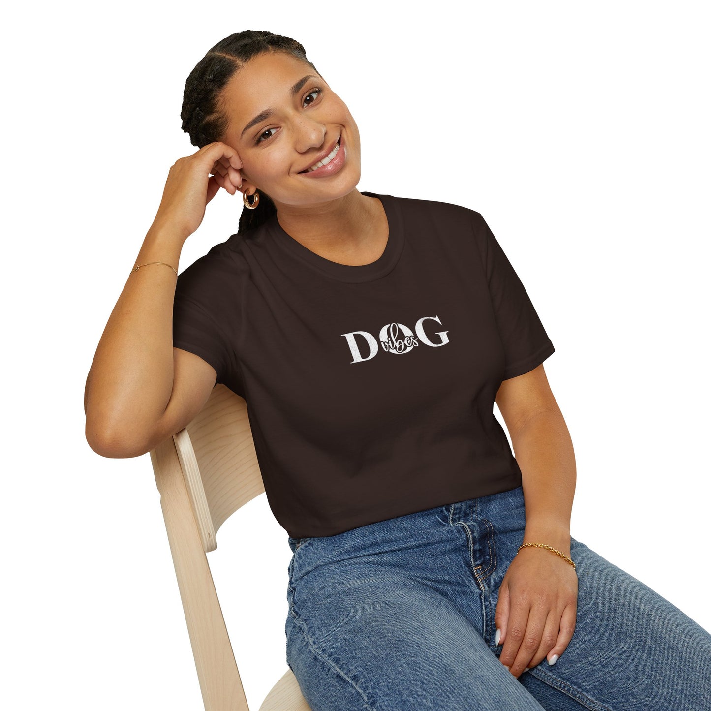 "Dog vibes" T-Shirt für Hundeliebhaber