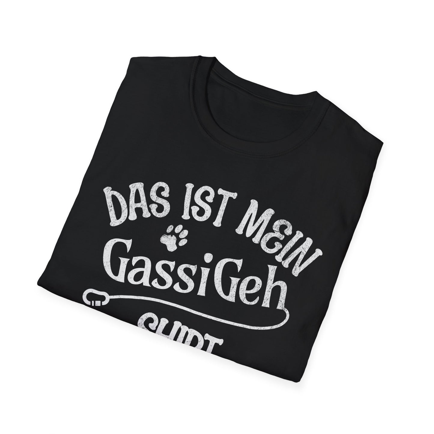 Das ist mein Gassi Geh Shirt, Lustiges T-Shirt für Hundeliebhaber, Unisex Softstyle T-Shirt