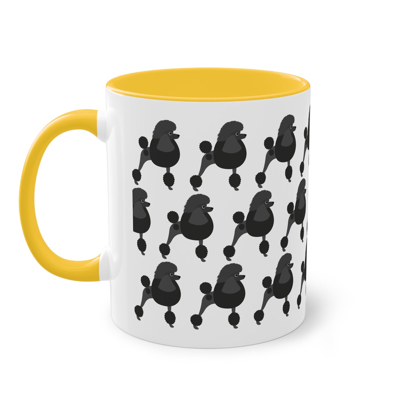 Pudel Tasse, zweifarbig, 0,33 l