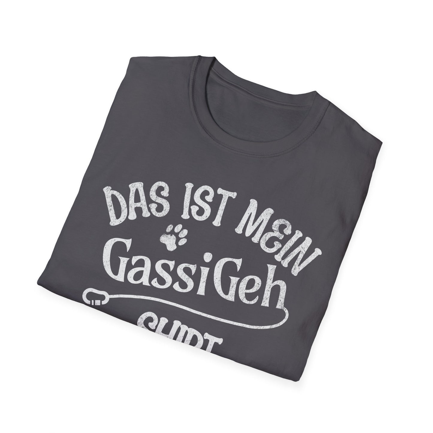 Das ist mein Gassi Geh Shirt, Lustiges T-Shirt für Hundeliebhaber, Unisex Softstyle T-Shirt