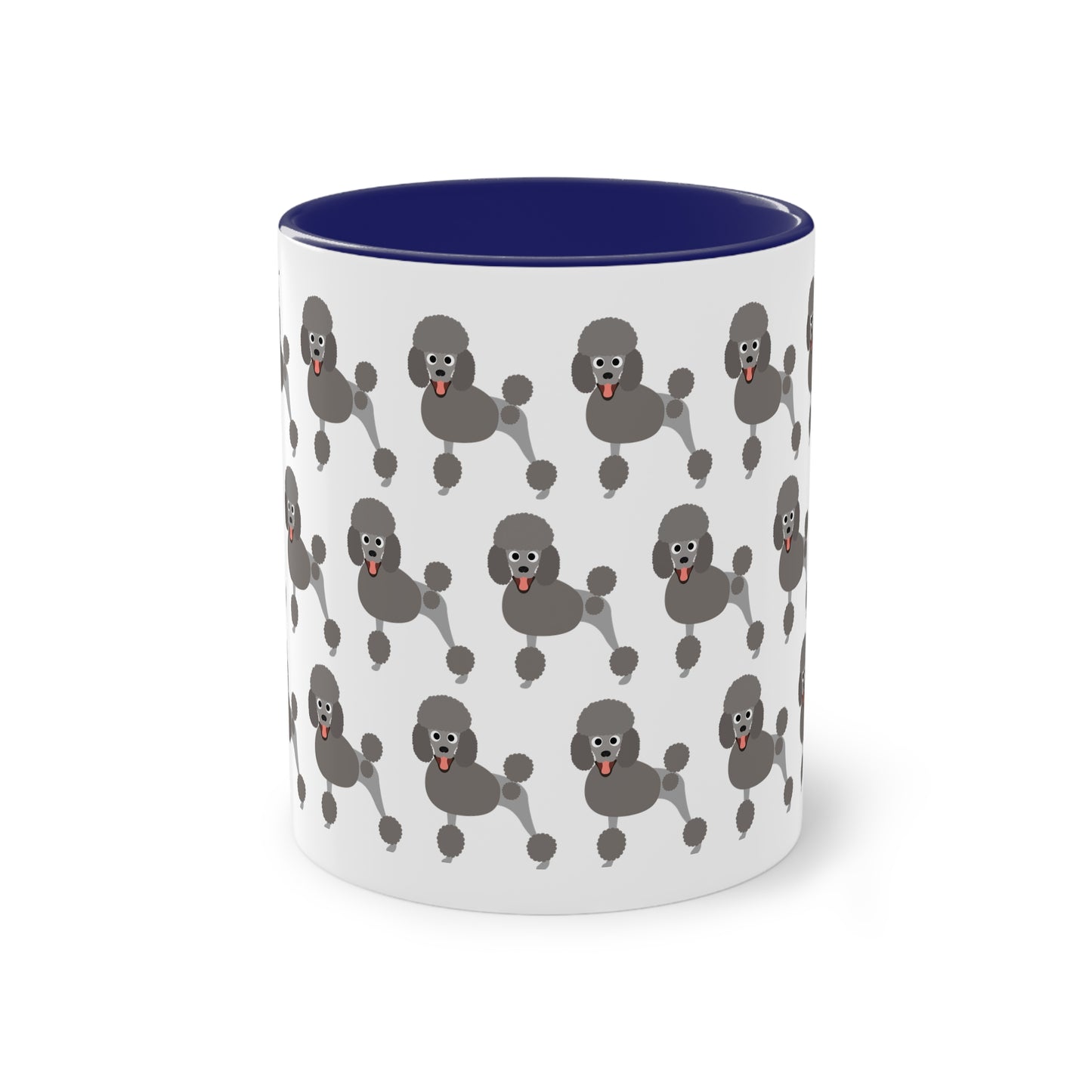 Pudel Tasse, zweifarbige Kaffeetasse, 0,33 l