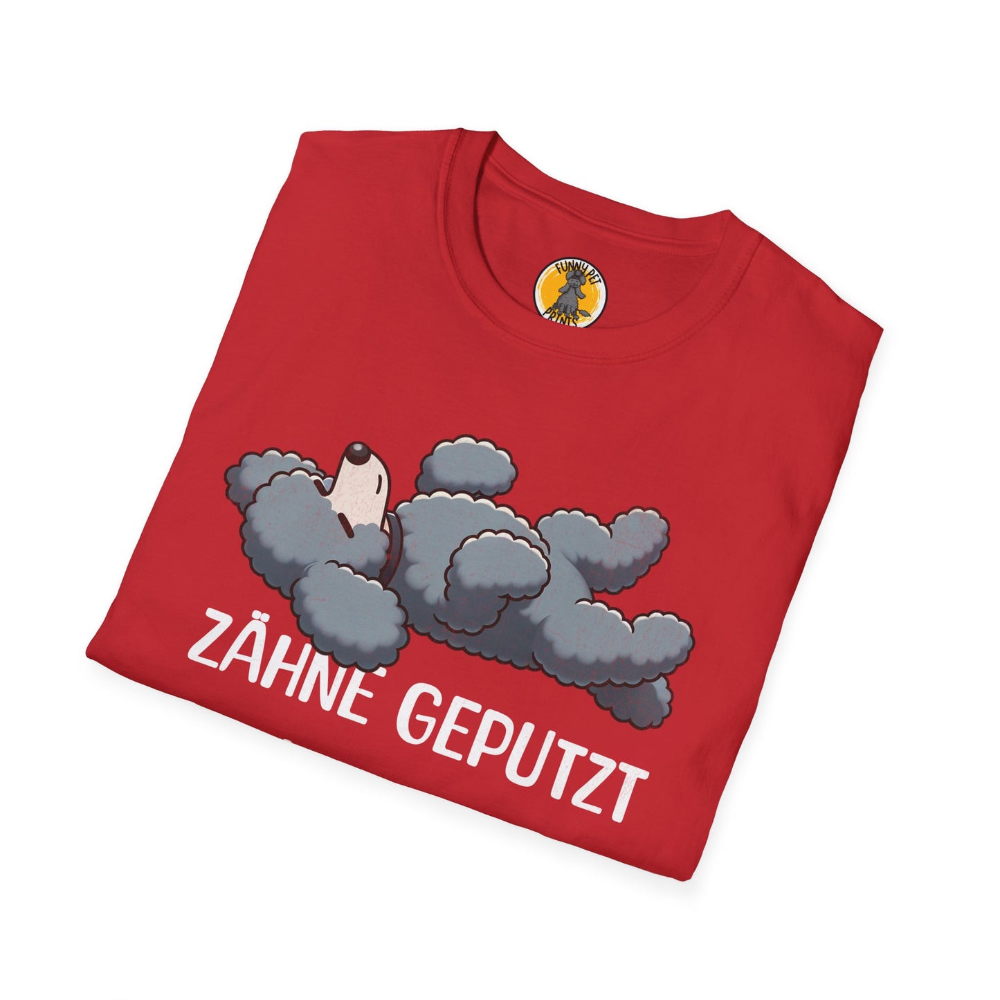 Süsses Schlafshirt, Zähne geputzt, Pipi gemacht, Gute Nacht, T-Shirt für Pudelliebhaber, Unisex Softstyle T-Shirt