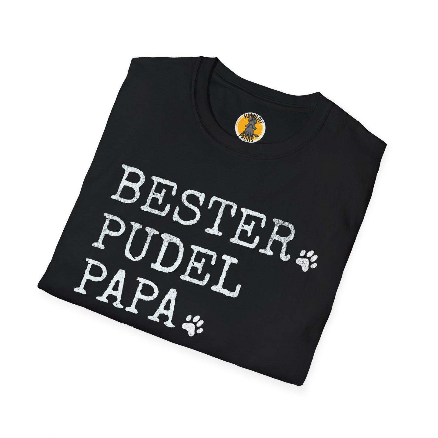 Bester Pudel Papa aller Zeiten, T-Shirt für Pudelliebhaber, Unisex Softstyle T-Shirt