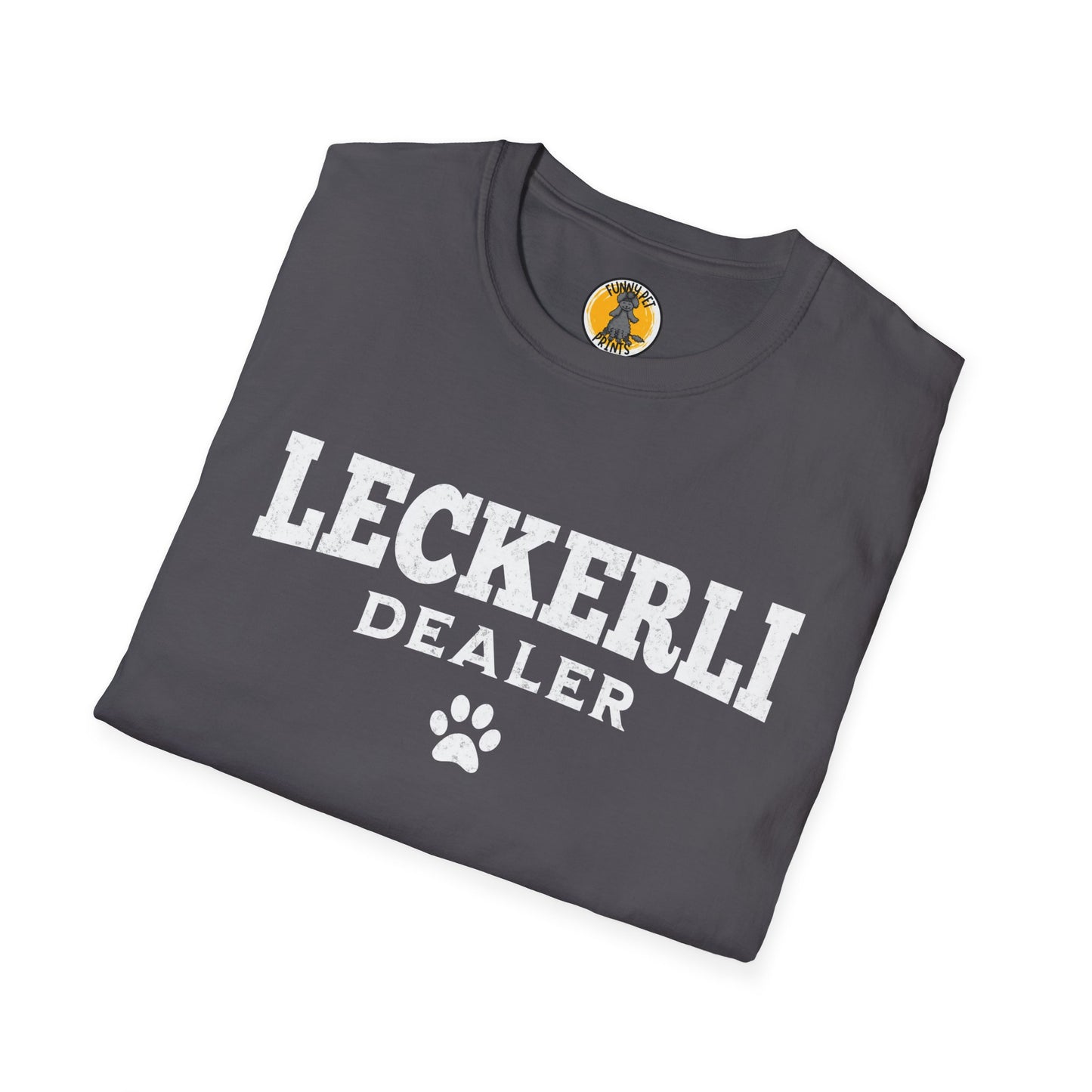 Leckerli Dealer, Lustiges T-Shirt für Hundeliebhaber, Unisex Softstyle T-Shirt