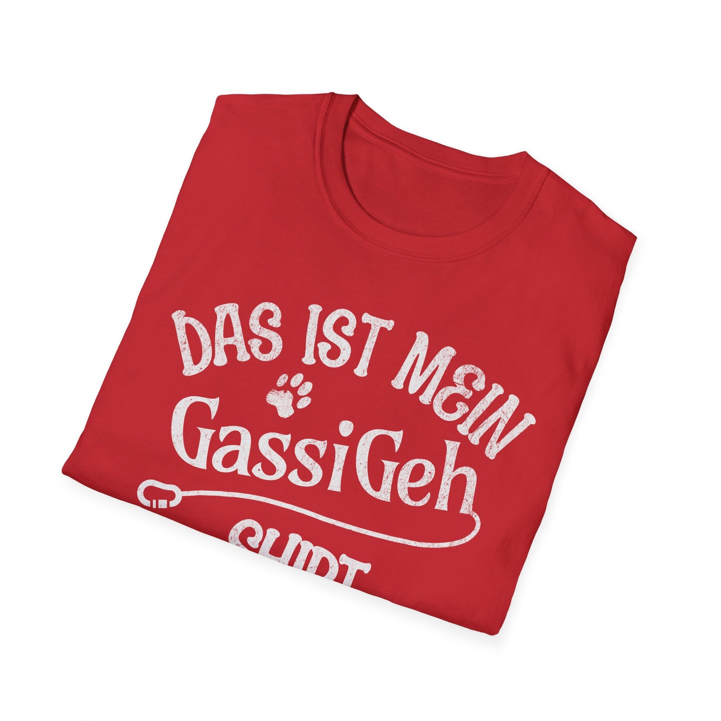 Das ist mein Gassi Geh Shirt, Lustiges T-Shirt für Hundeliebhaber, Unisex Softstyle T-Shirt