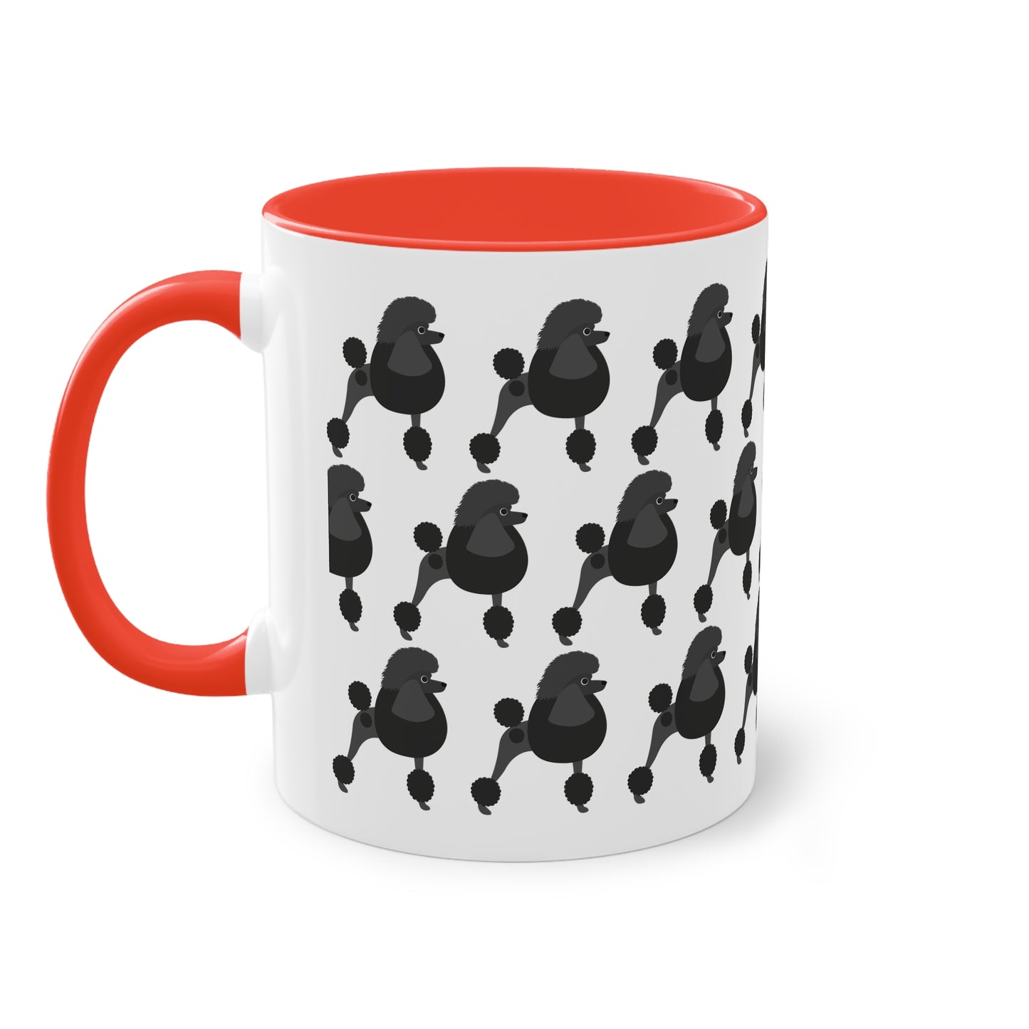 Pudel Tasse, zweifarbig, 0,33 l