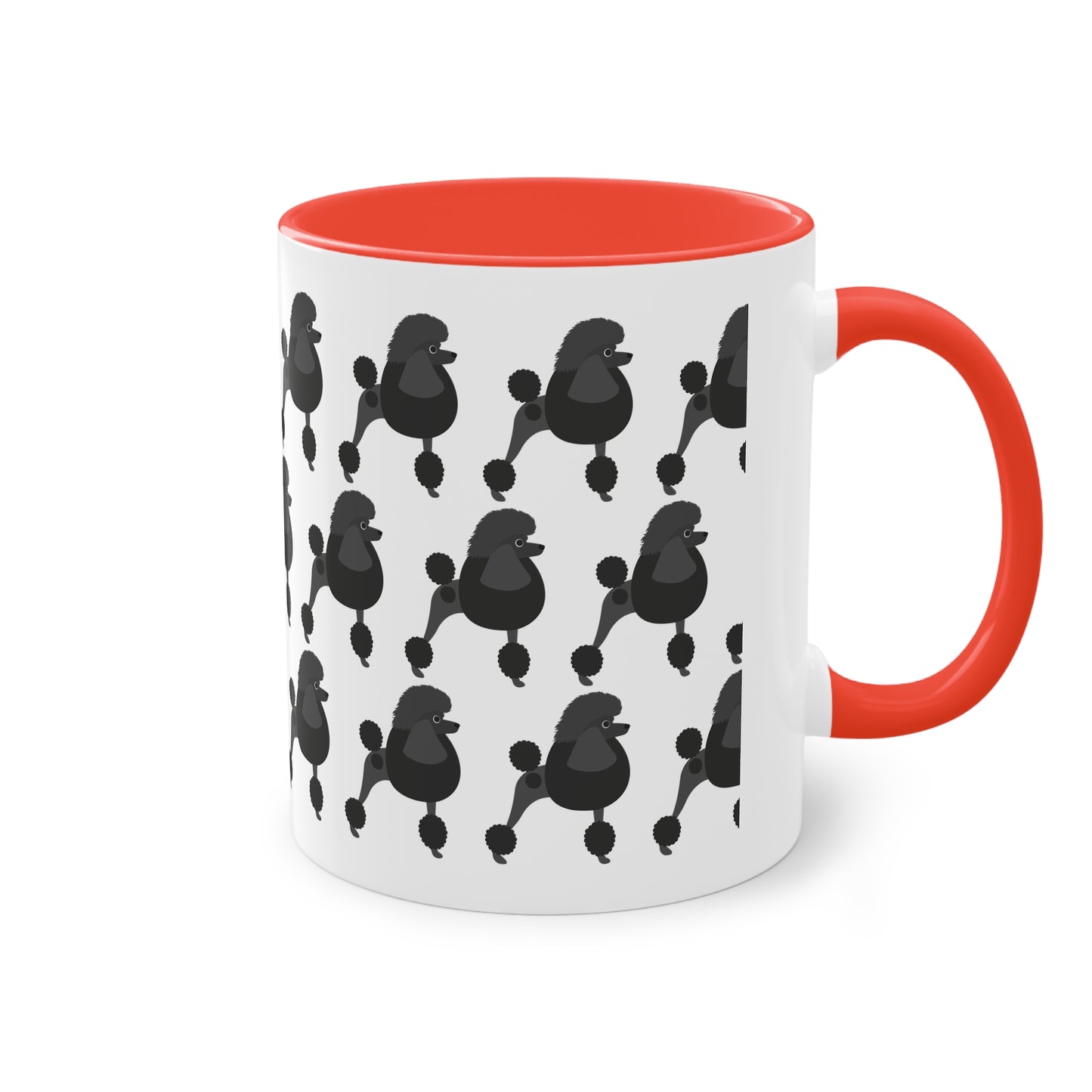 Pudel Tasse, zweifarbig, 0,33 l