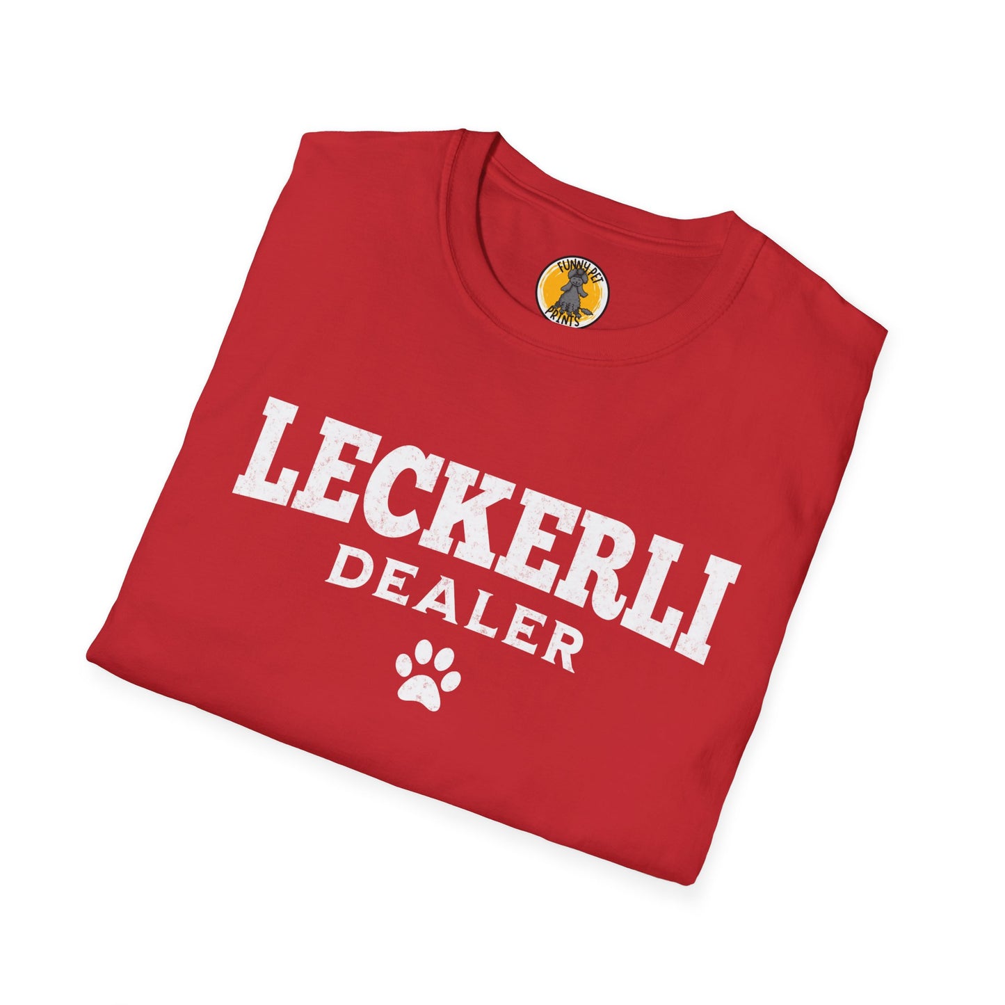Leckerli Dealer, Lustiges T-Shirt für Hundeliebhaber, Unisex Softstyle T-Shirt