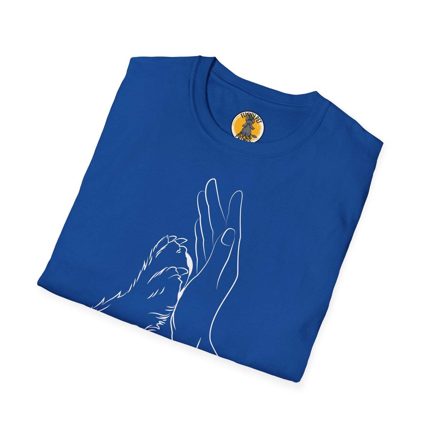 Hand und Pfote, T-Shirt für Hundeliebhaber, Unisex Softstyle T-Shirt