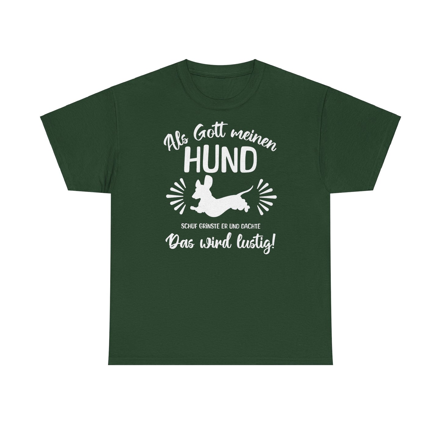 Lustiges T-Shirt für Dackelliebhaber, Unisex T-Shirt aus schwerer Baumwolle – Für Dackel-Liebhaber mit Humor