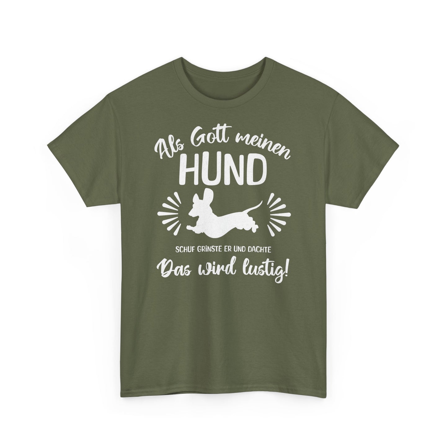 Lustiges T-Shirt für Dackelliebhaber, Unisex T-Shirt aus schwerer Baumwolle – Für Dackel-Liebhaber mit Humor