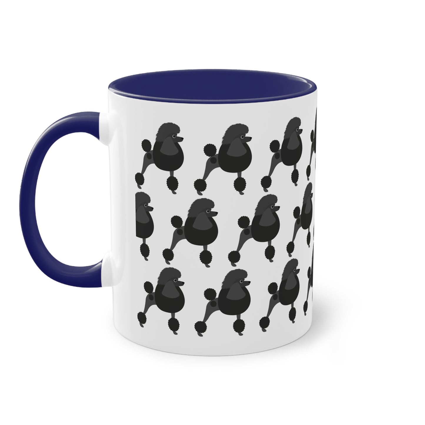 Pudel Tasse, zweifarbig, 0,33 l