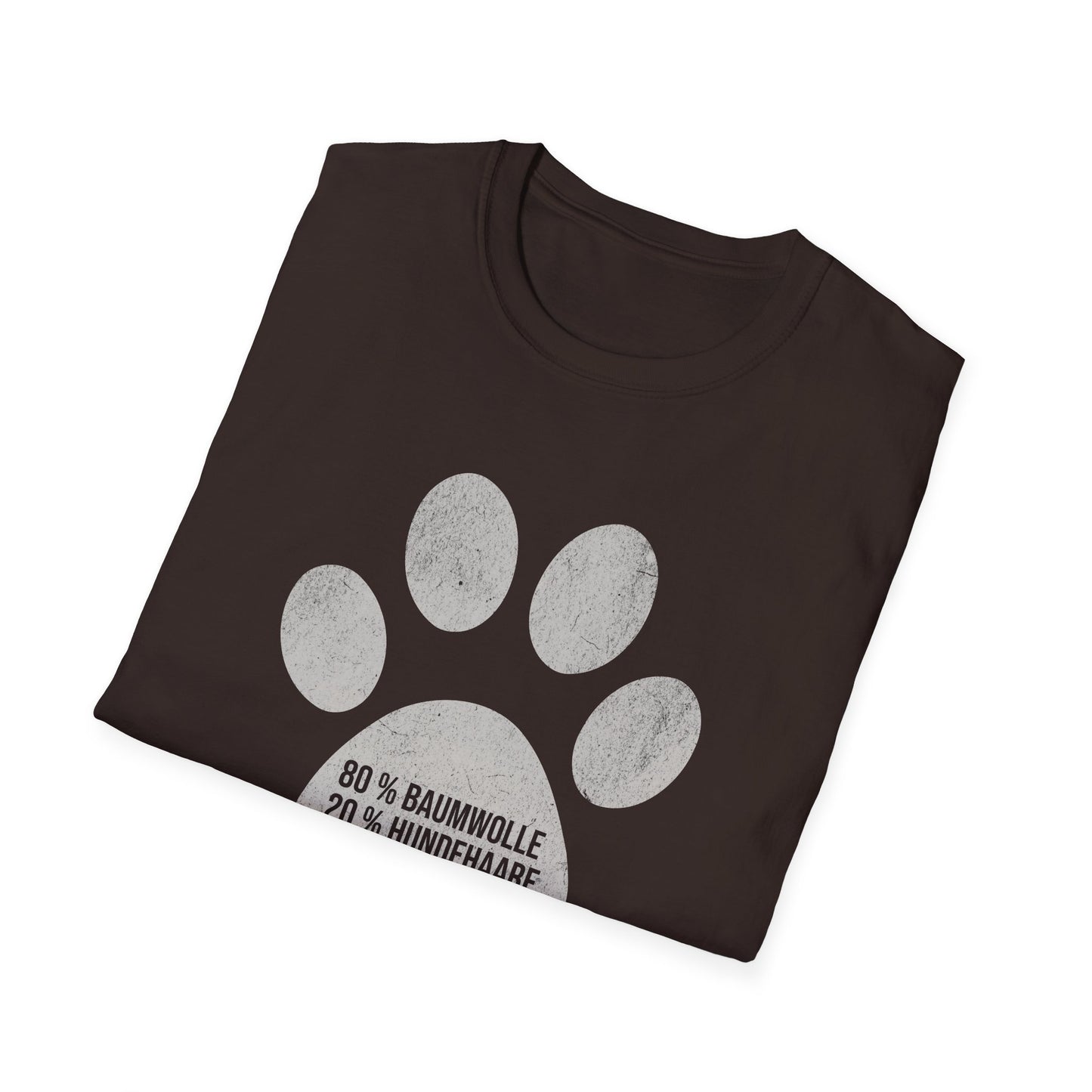 80% Baumwolle, 20% Hundehaare, T-Shirt für Hundeliebhaber, Unisex Softstyle T-Shirt