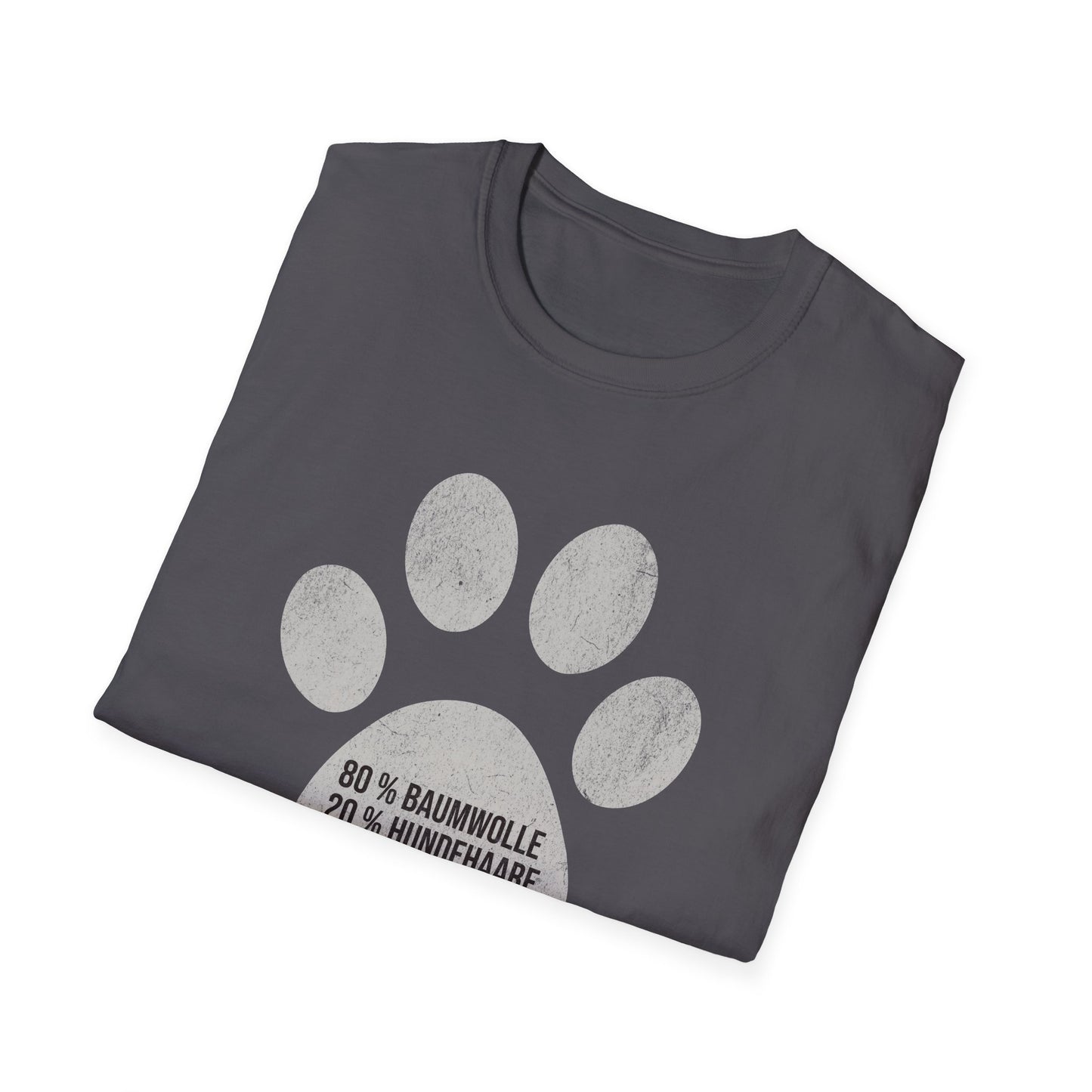 80% Baumwolle, 20% Hundehaare, T-Shirt für Hundeliebhaber, Unisex Softstyle T-Shirt
