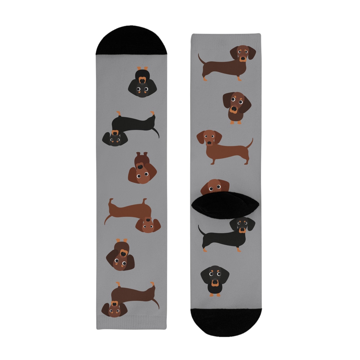 Dackel Socken, Sublimation Crew Socks (EU)