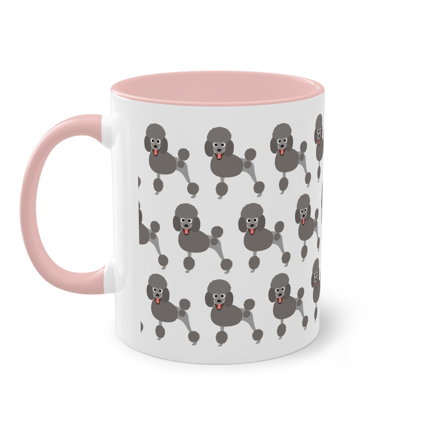 Pudel Tasse, zweifarbige Kaffeetasse, 0,33 l