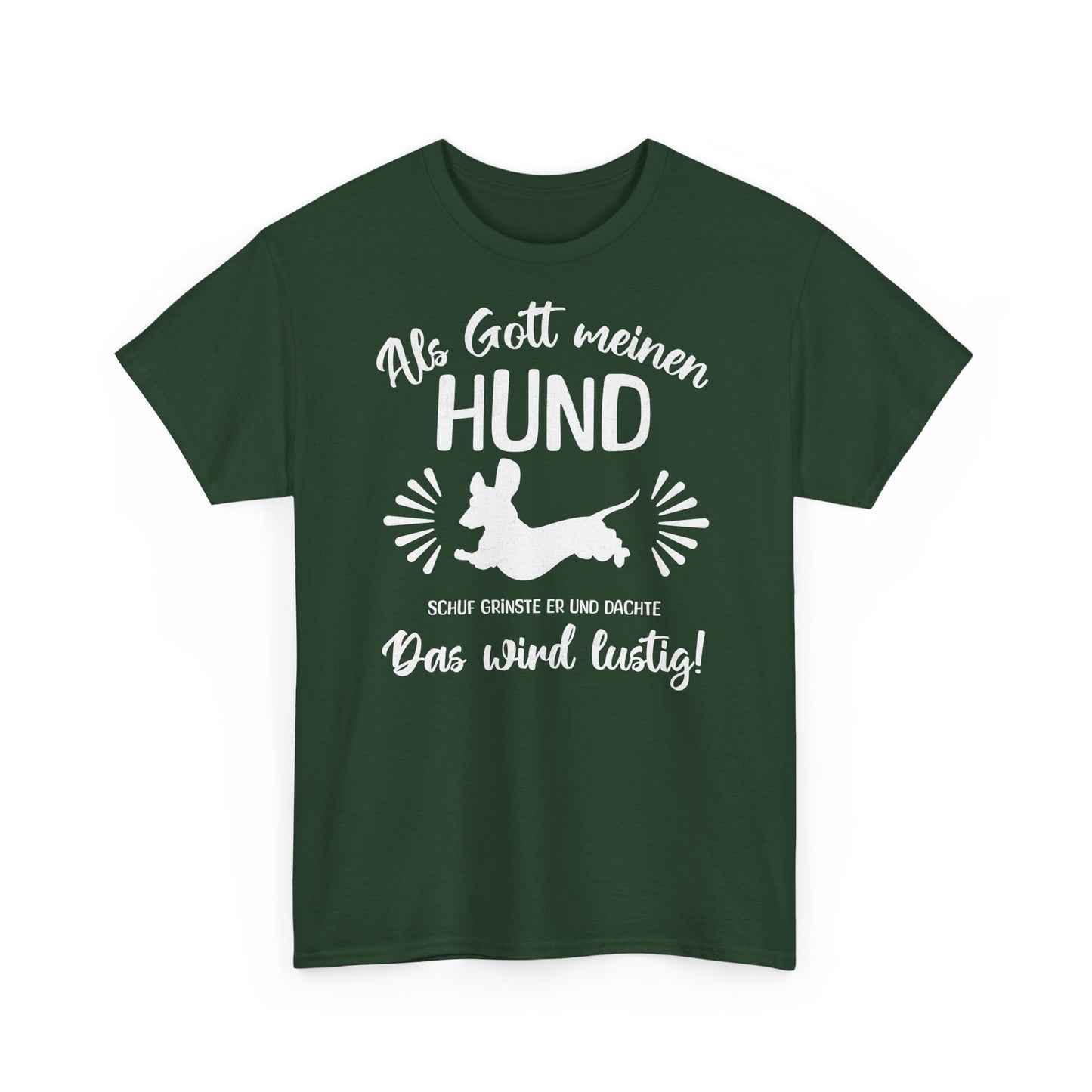 Lustiges T-Shirt für Dackelliebhaber, Unisex T-Shirt aus schwerer Baumwolle – Für Dackel-Liebhaber mit Humor
