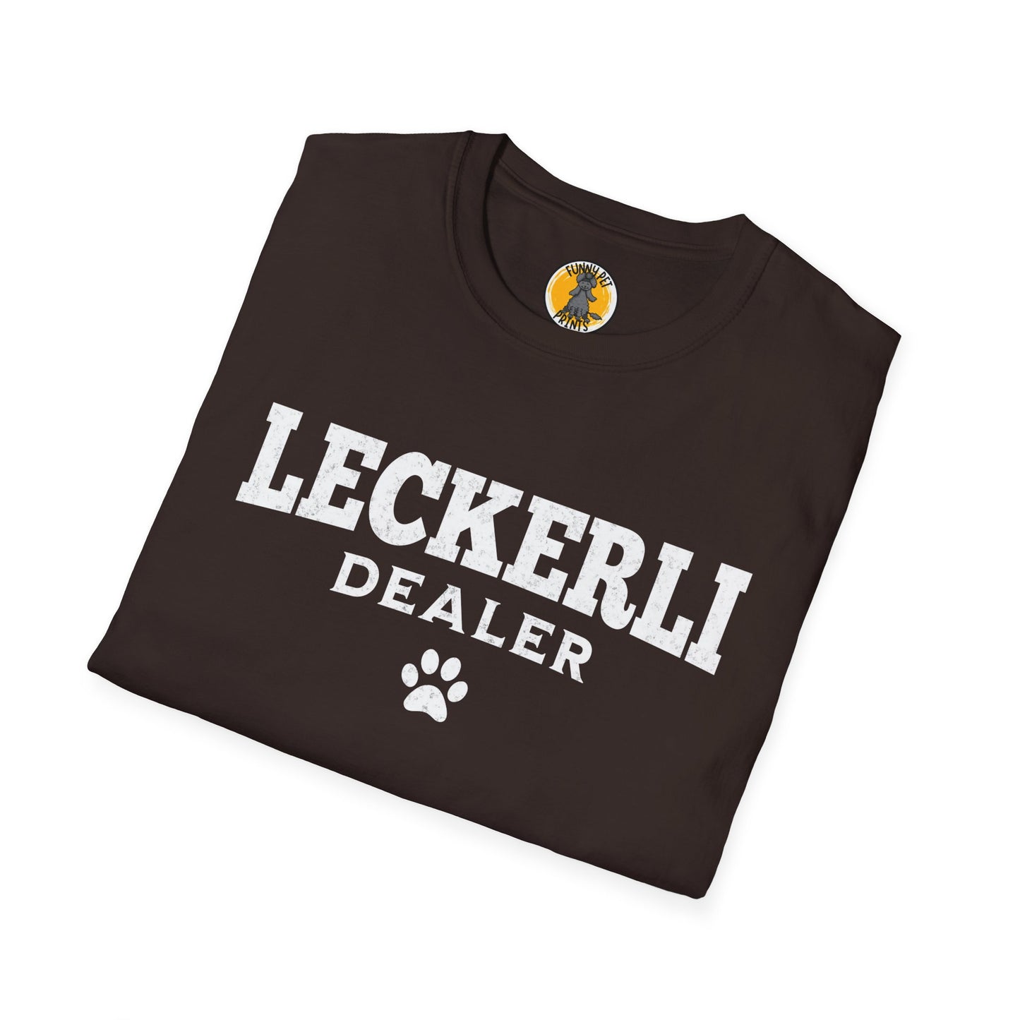 Leckerli Dealer, Lustiges T-Shirt für Hundeliebhaber, Unisex Softstyle T-Shirt