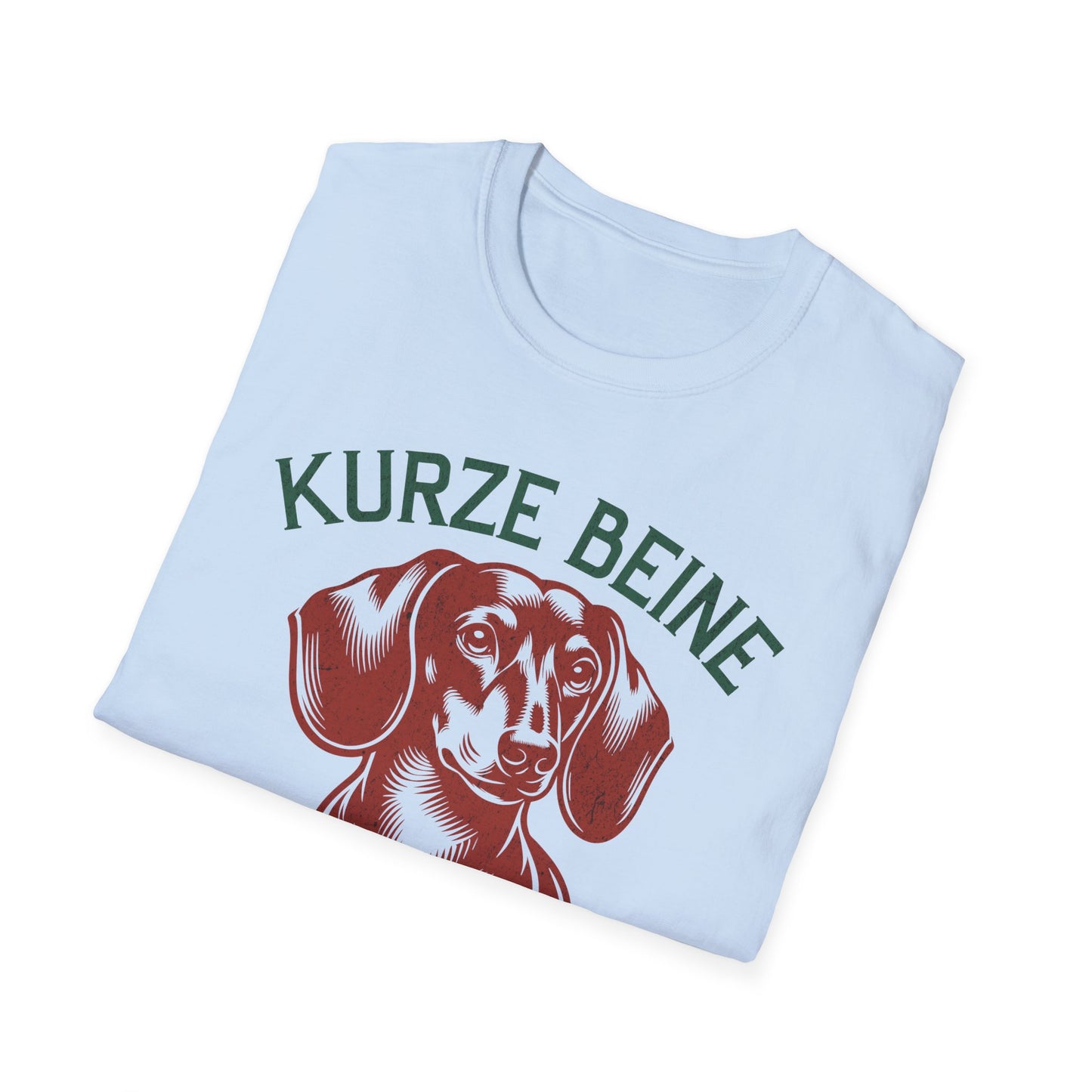 Kurze Beine, Großes Herz, T-Shirt für Dackelliebhaber, Unisex Softstyle T-Shirt