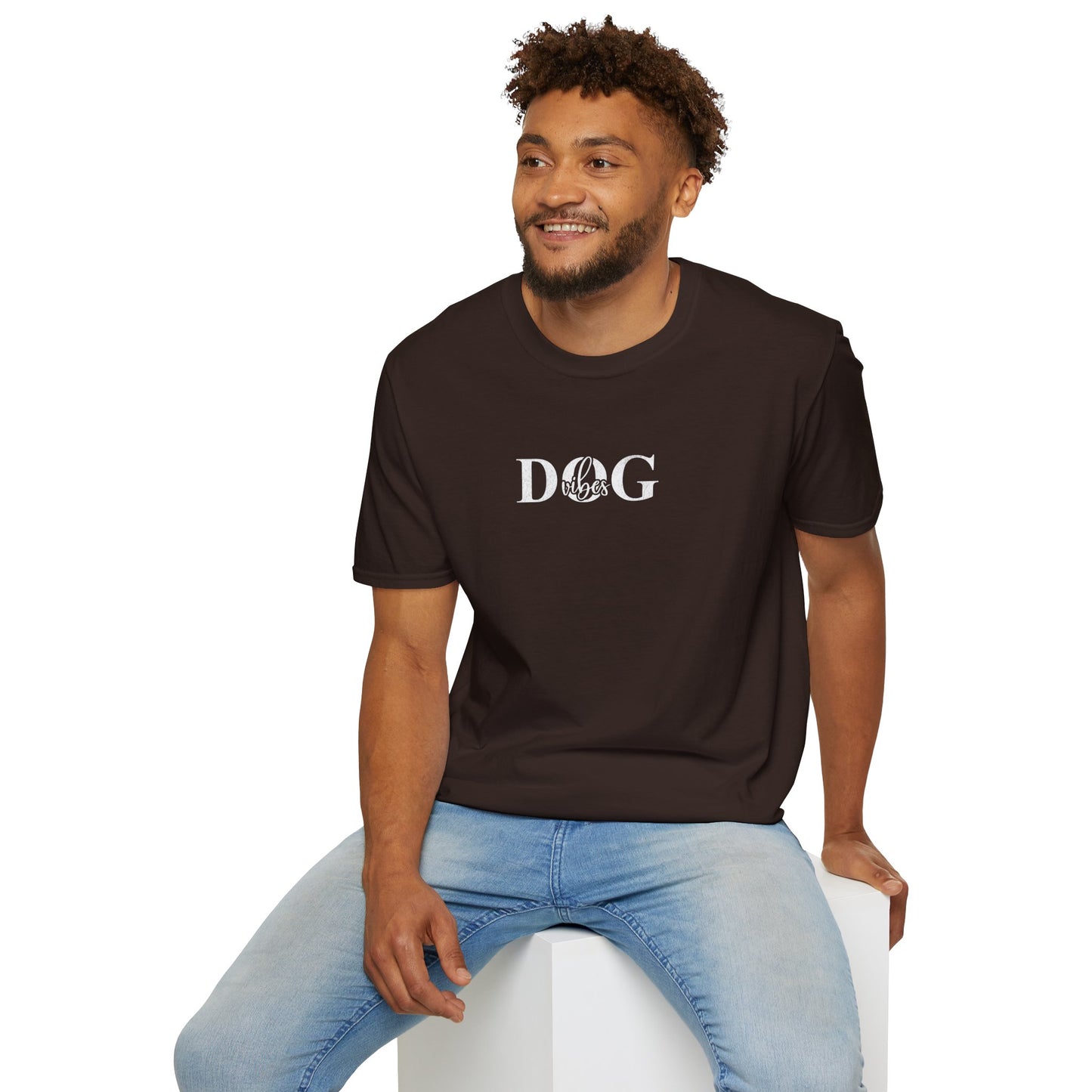 "Dog vibes" T-Shirt für Hundeliebhaber