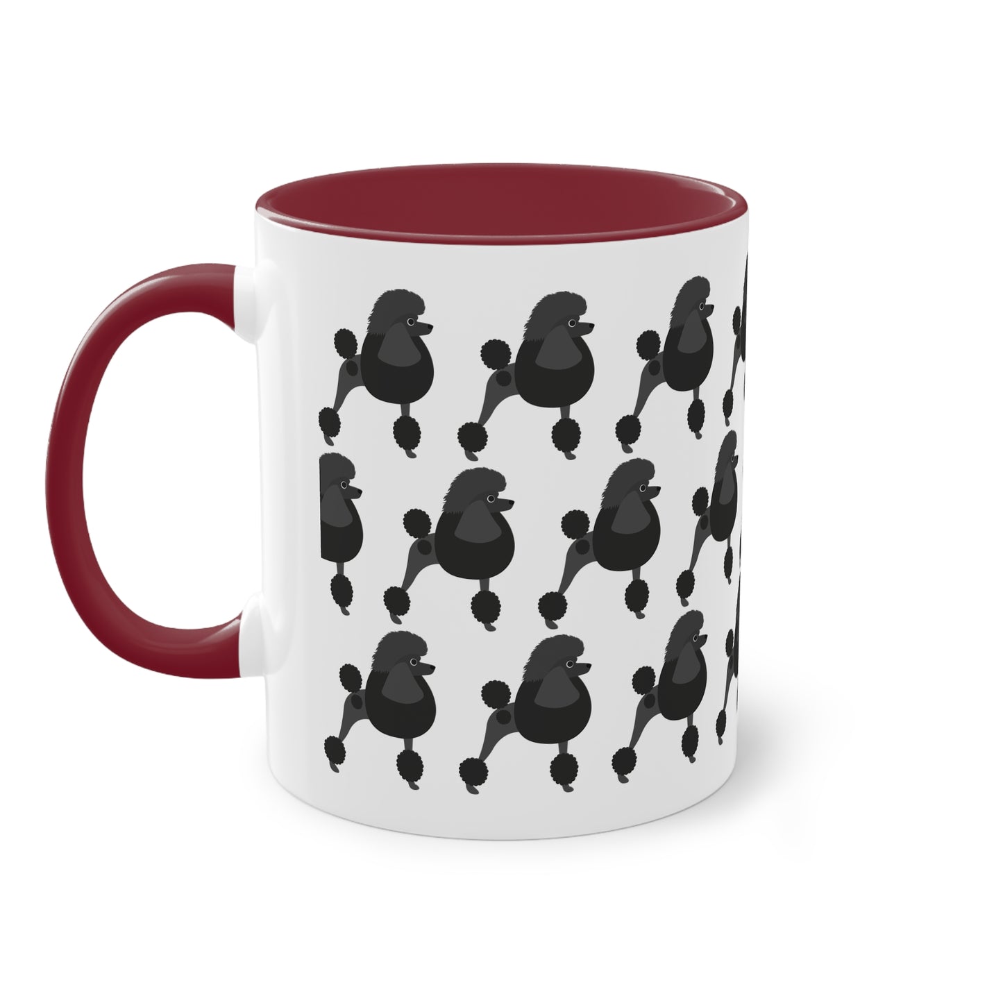 Pudel Tasse, zweifarbig, 0,33 l