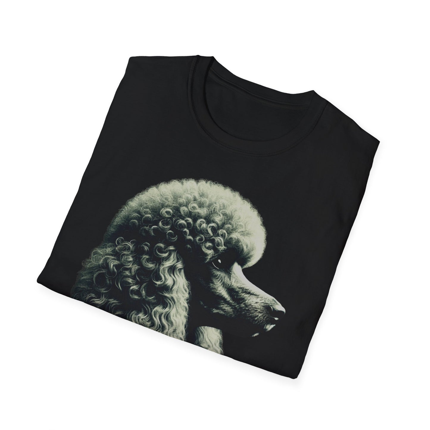 Pudel Portrait, T-Shirt für Pudelliebhaber, Unisex Softstyle T-Shirt