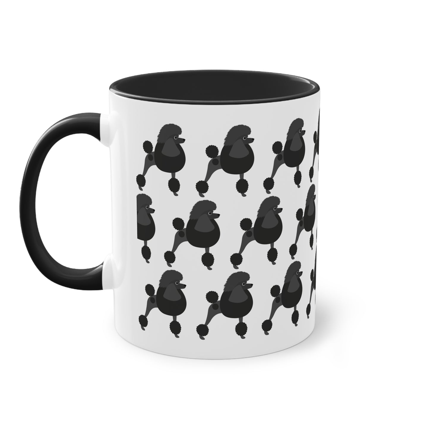 Pudel Tasse, zweifarbig, 0,33 l