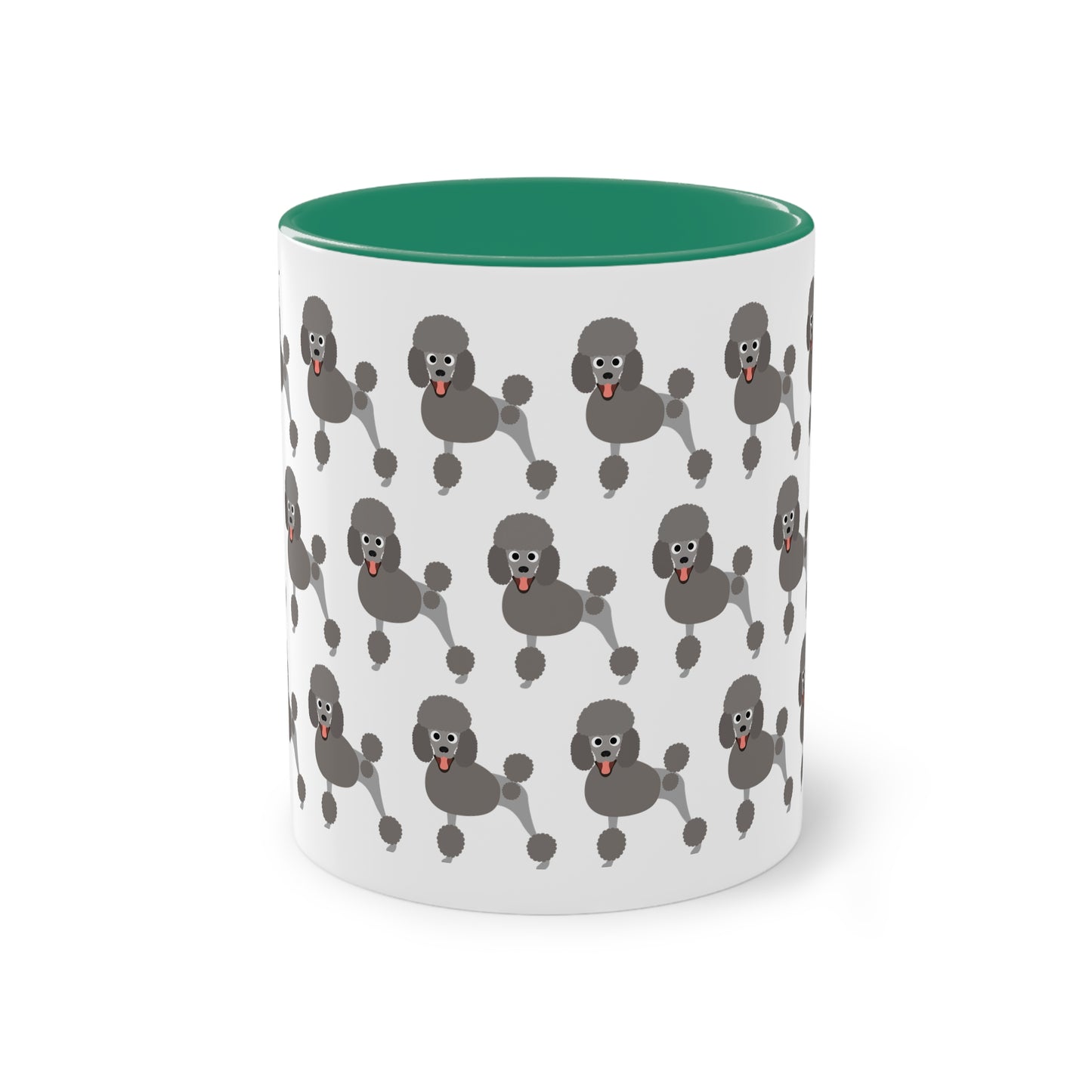 Pudel Tasse, zweifarbige Kaffeetasse, 0,33 l