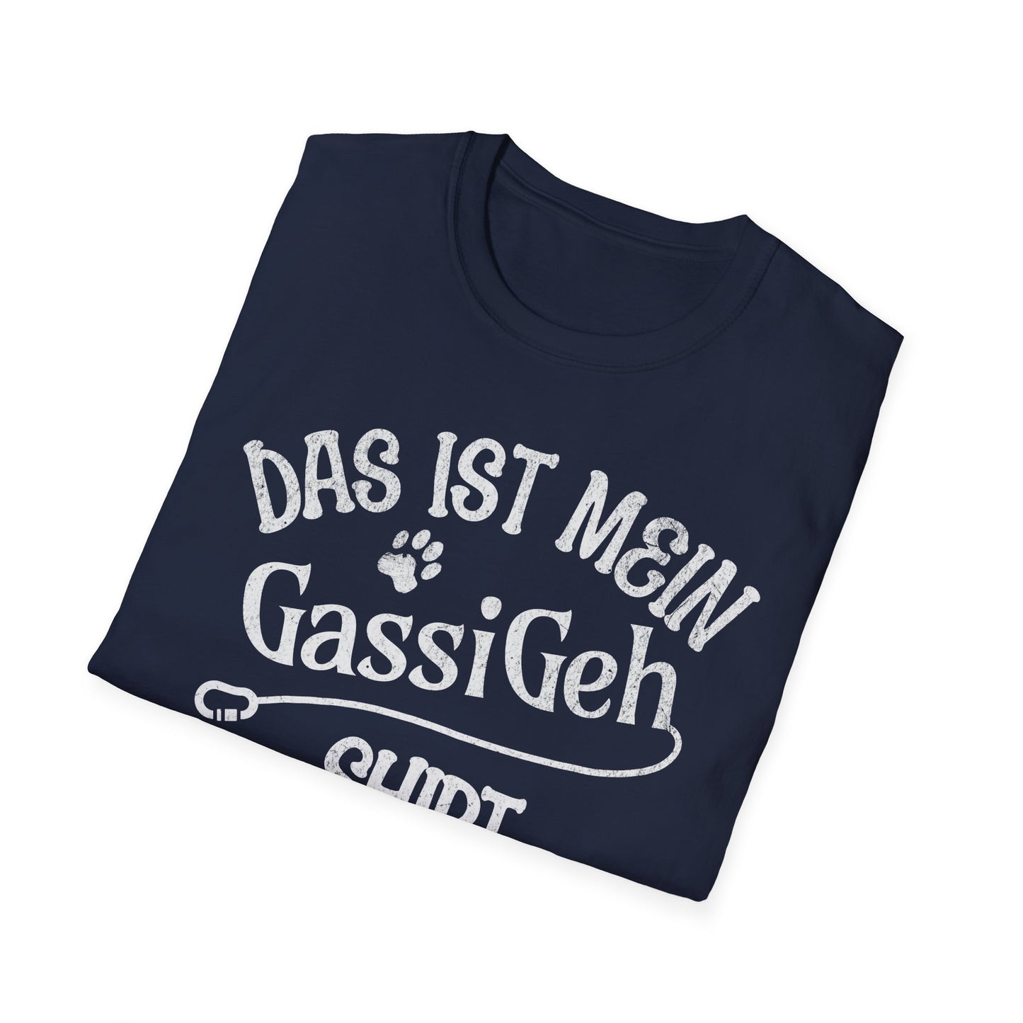 Das ist mein Gassi Geh Shirt, Lustiges T-Shirt für Hundeliebhaber, Unisex Softstyle T-Shirt