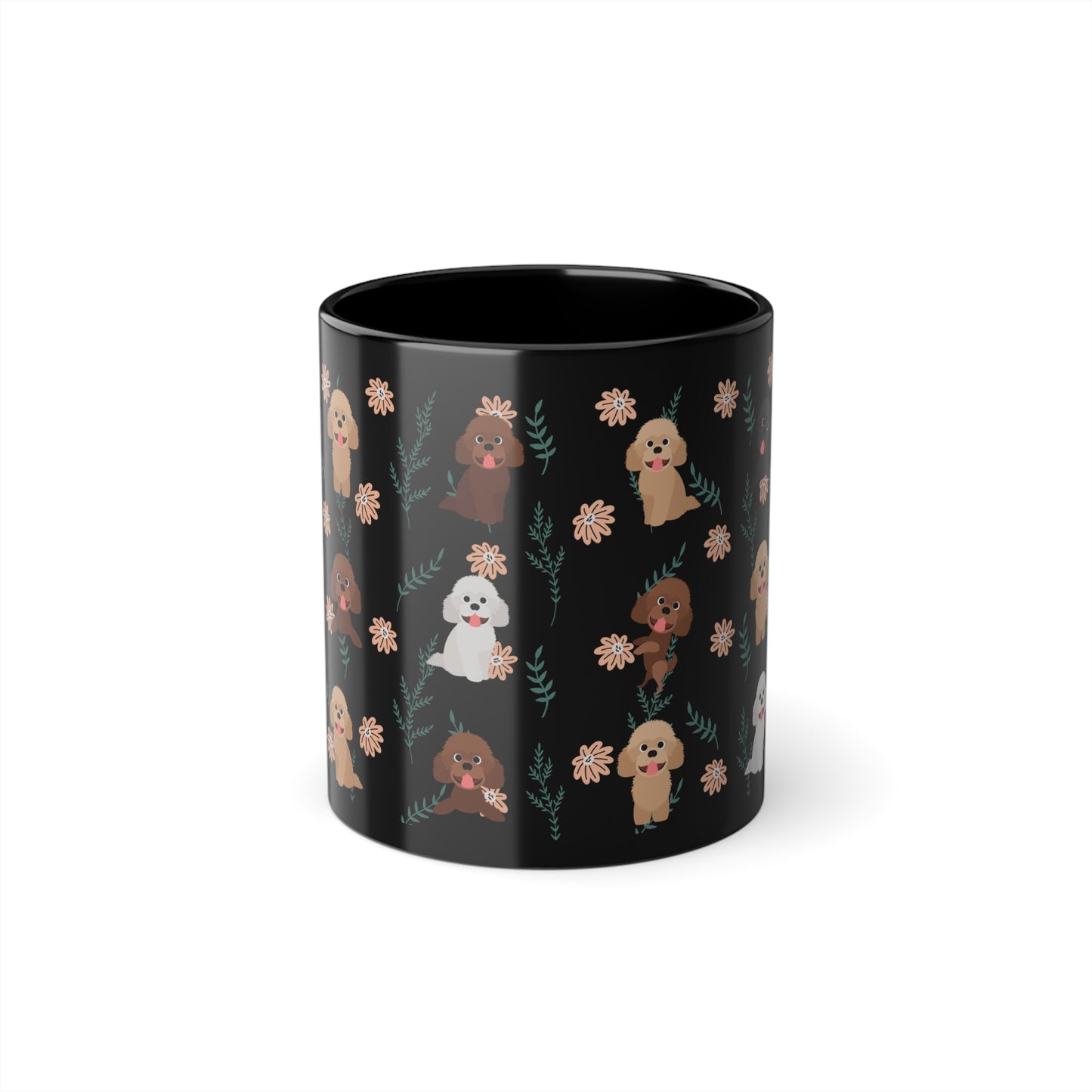 Zwergpudel Tasse, Black Coffee Cup, 11oz