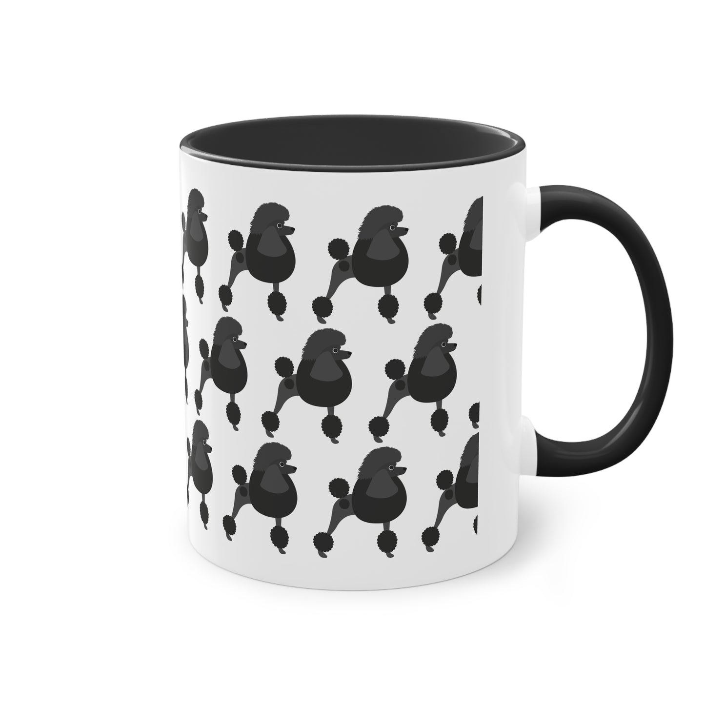 Pudel Tasse, zweifarbig, 0,33 l