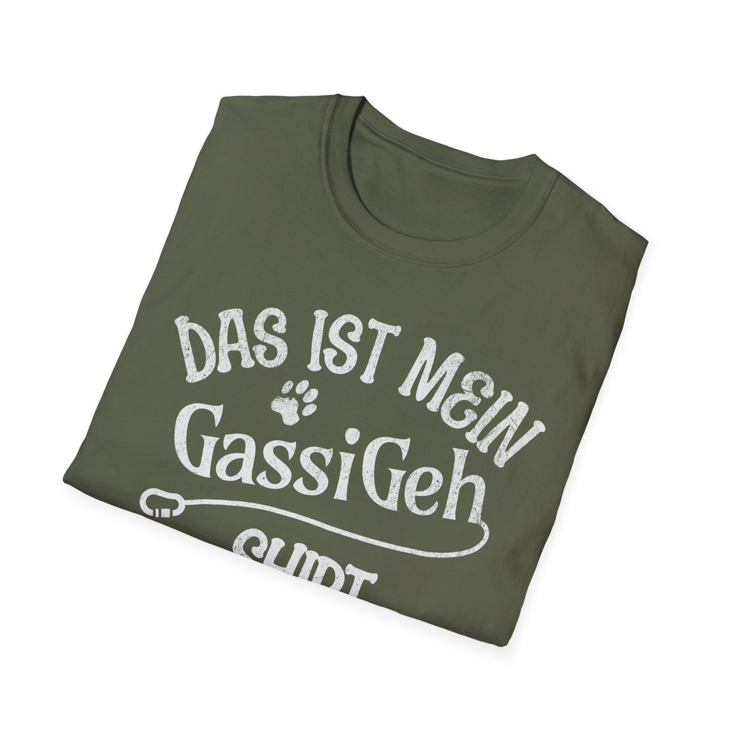 Das ist mein Gassi Geh Shirt, Lustiges T-Shirt für Hundeliebhaber, Unisex Softstyle T-Shirt