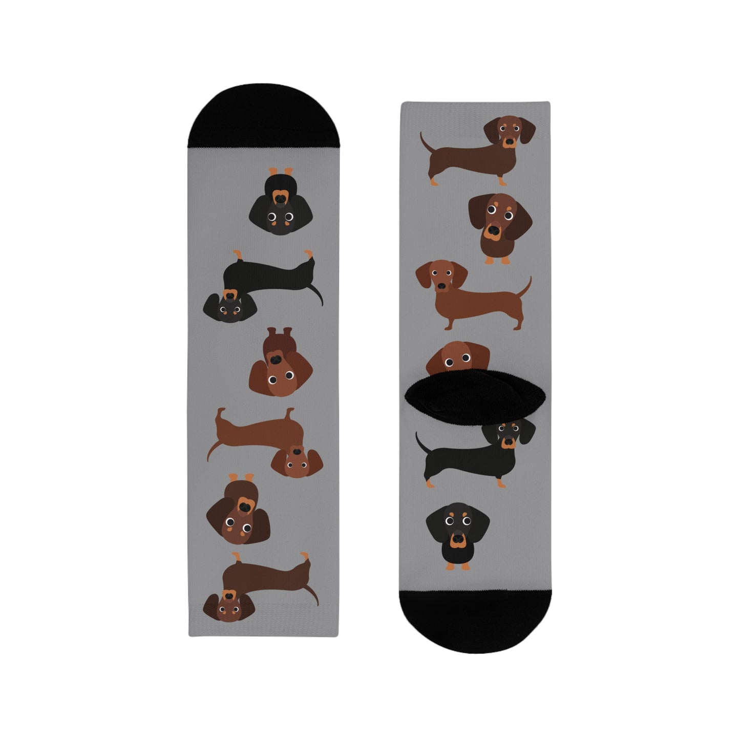 Dackel Socken, Sublimation Crew Socks (EU)