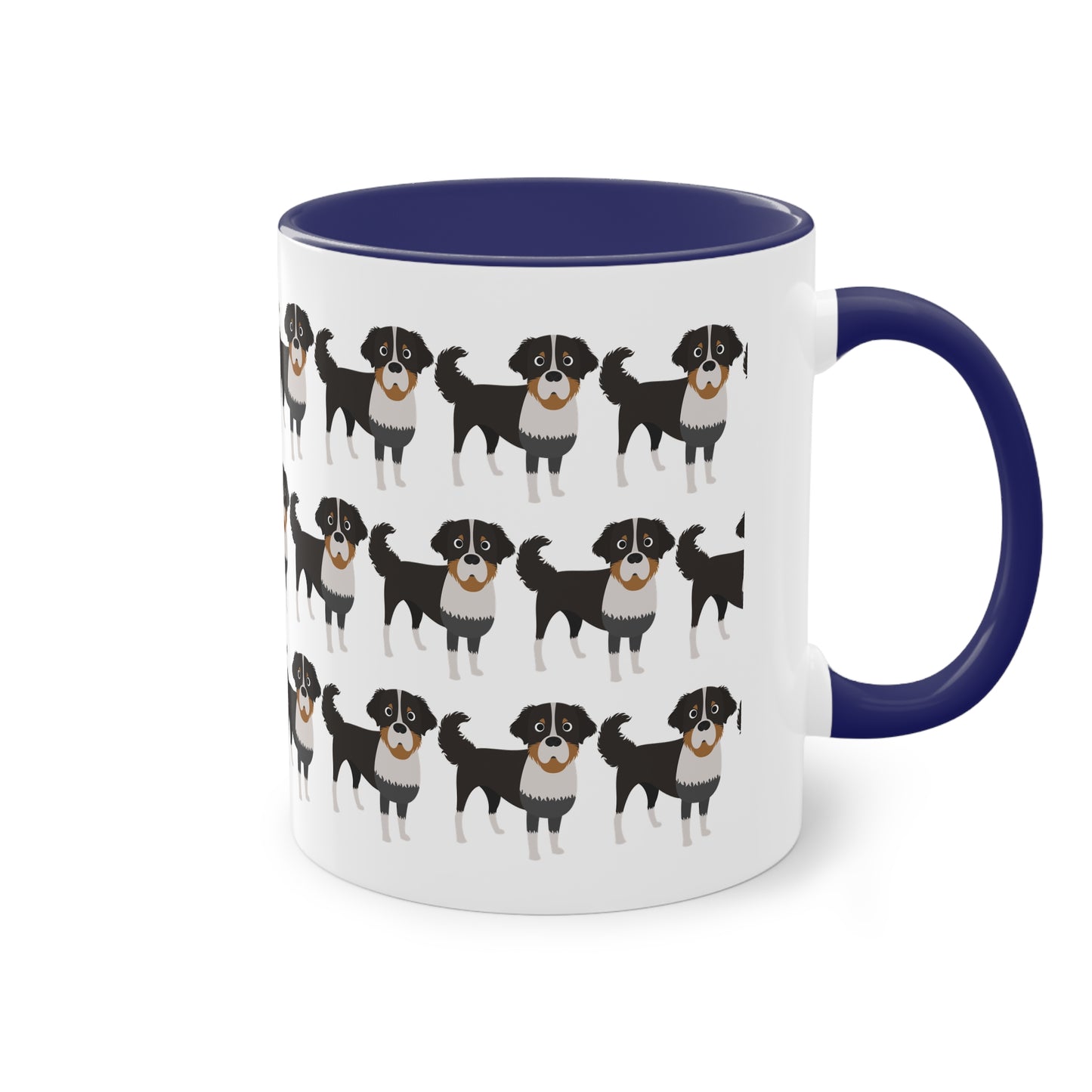 Berner Sennen Hund, zweifarbige Kaffeetasse, 0,33 l