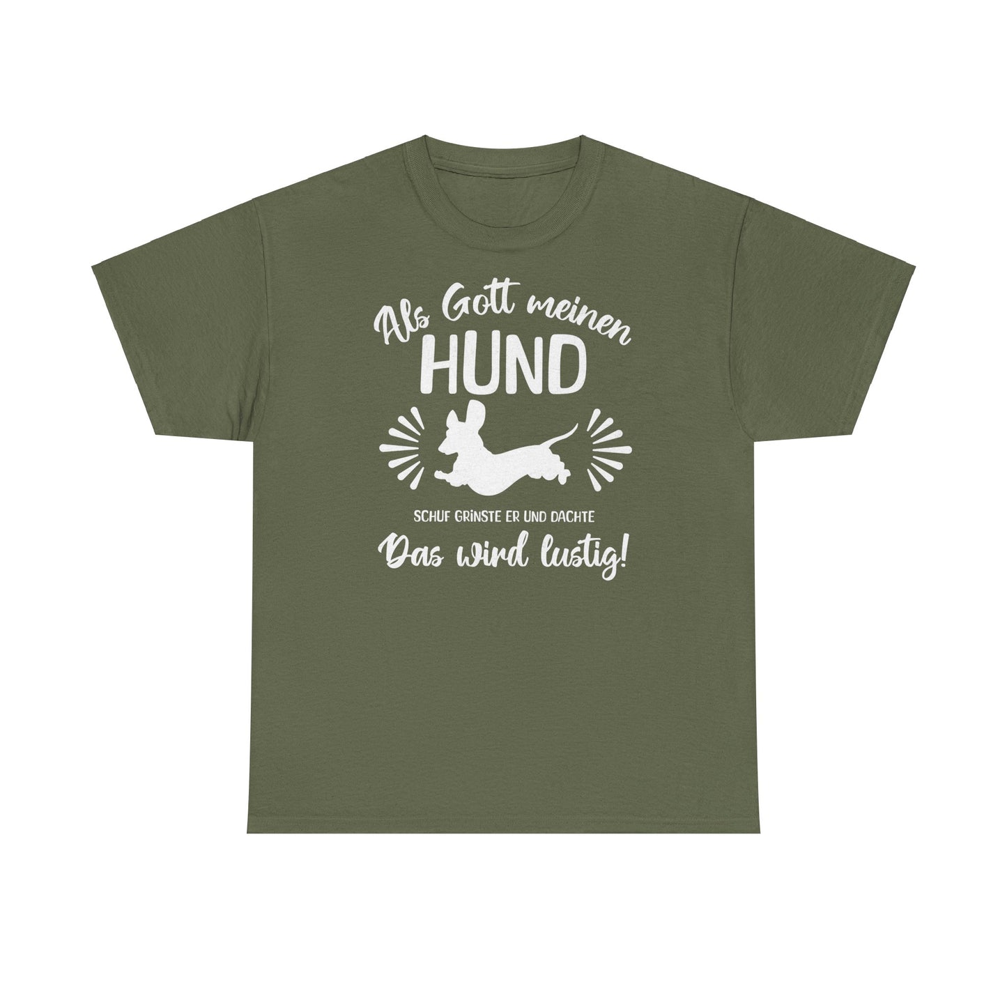 Lustiges T-Shirt für Dackelliebhaber, Unisex T-Shirt aus schwerer Baumwolle – Für Dackel-Liebhaber mit Humor