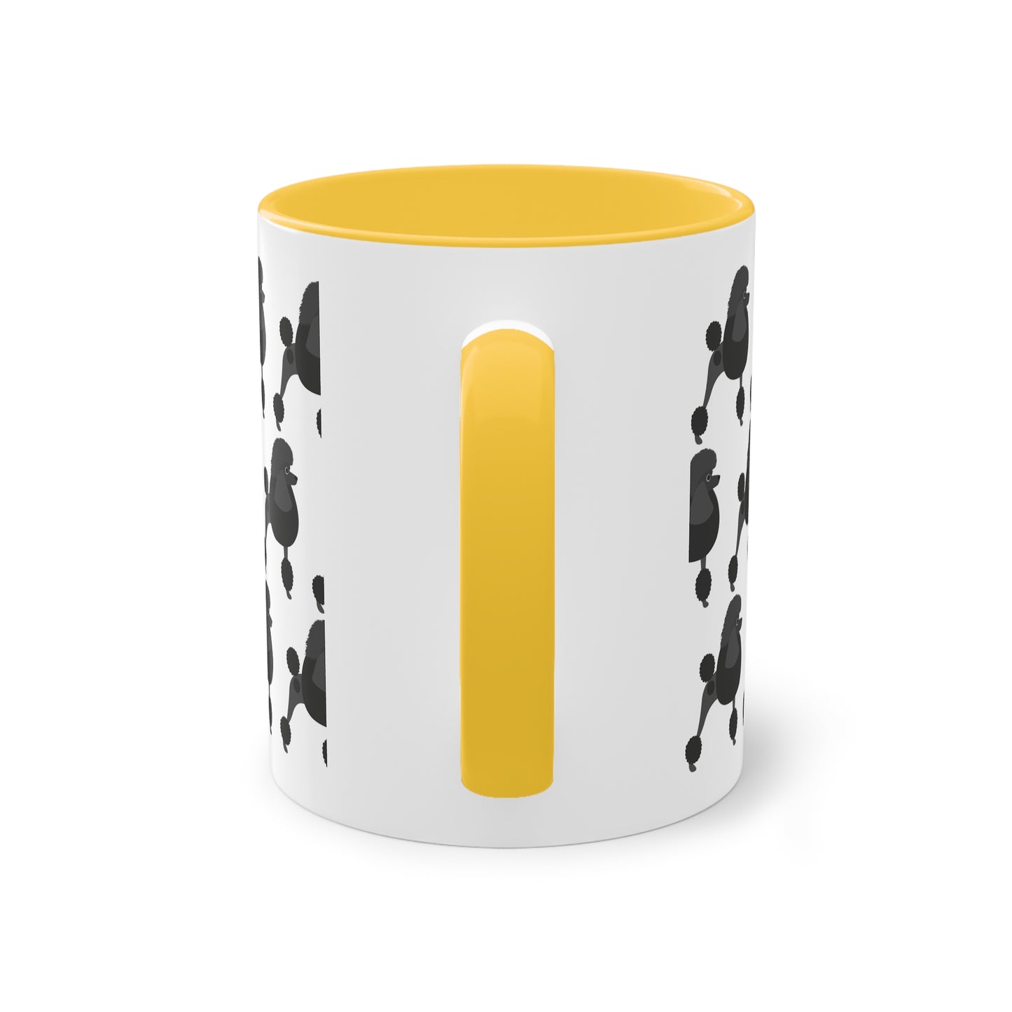 Pudel Tasse, zweifarbig, 0,33 l