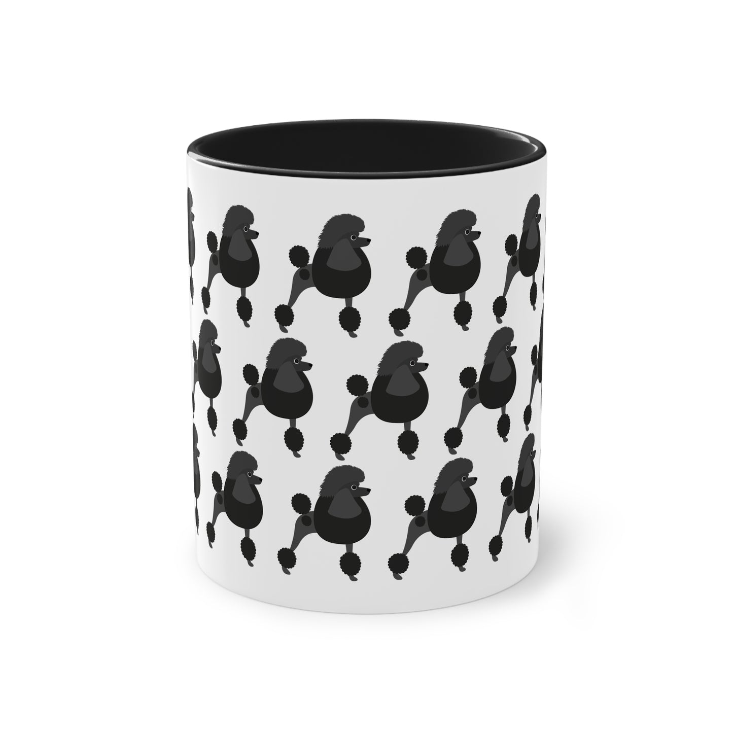 Pudel Tasse, zweifarbig, 0,33 l