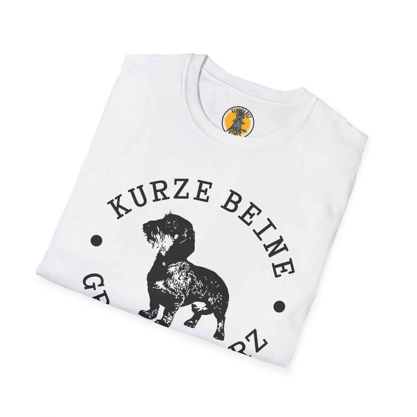 Kurze Beine, grosses Herz, T-Shirt für Dackelliebhaber, Unisex Softstyle T-Shirt