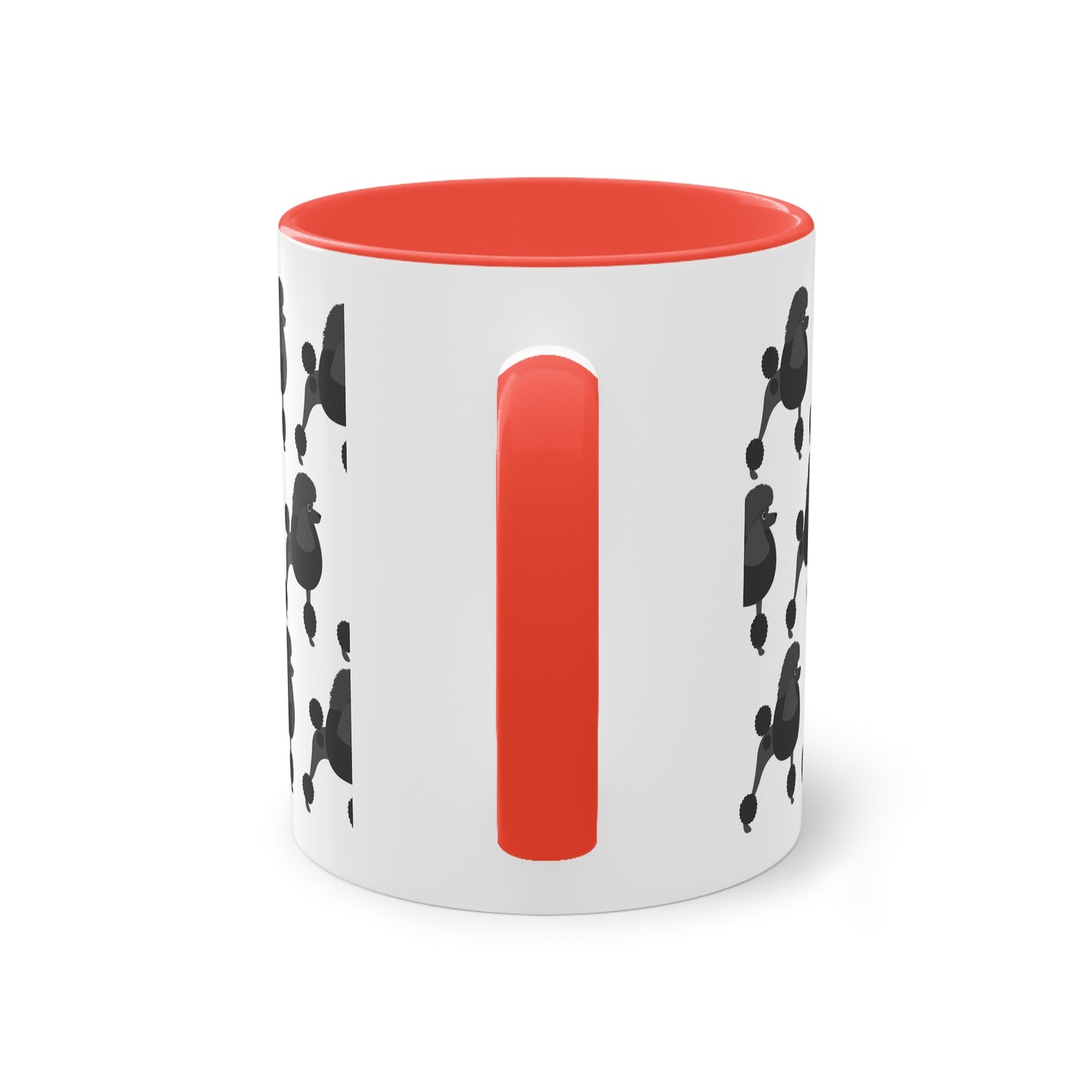 Pudel Tasse, zweifarbig, 0,33 l