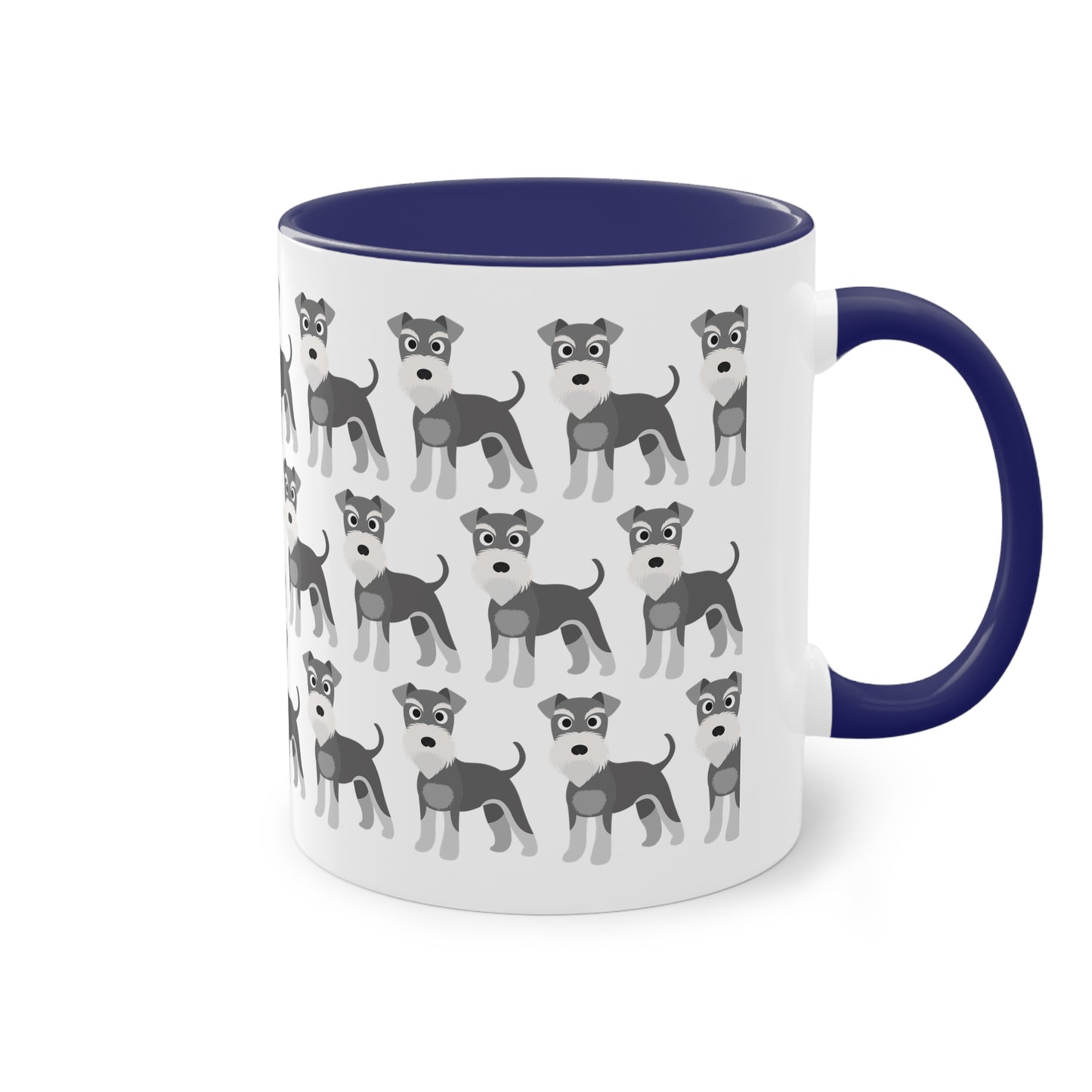 Schnauzer, zweifarbige Kaffeetasse, 0,33 l