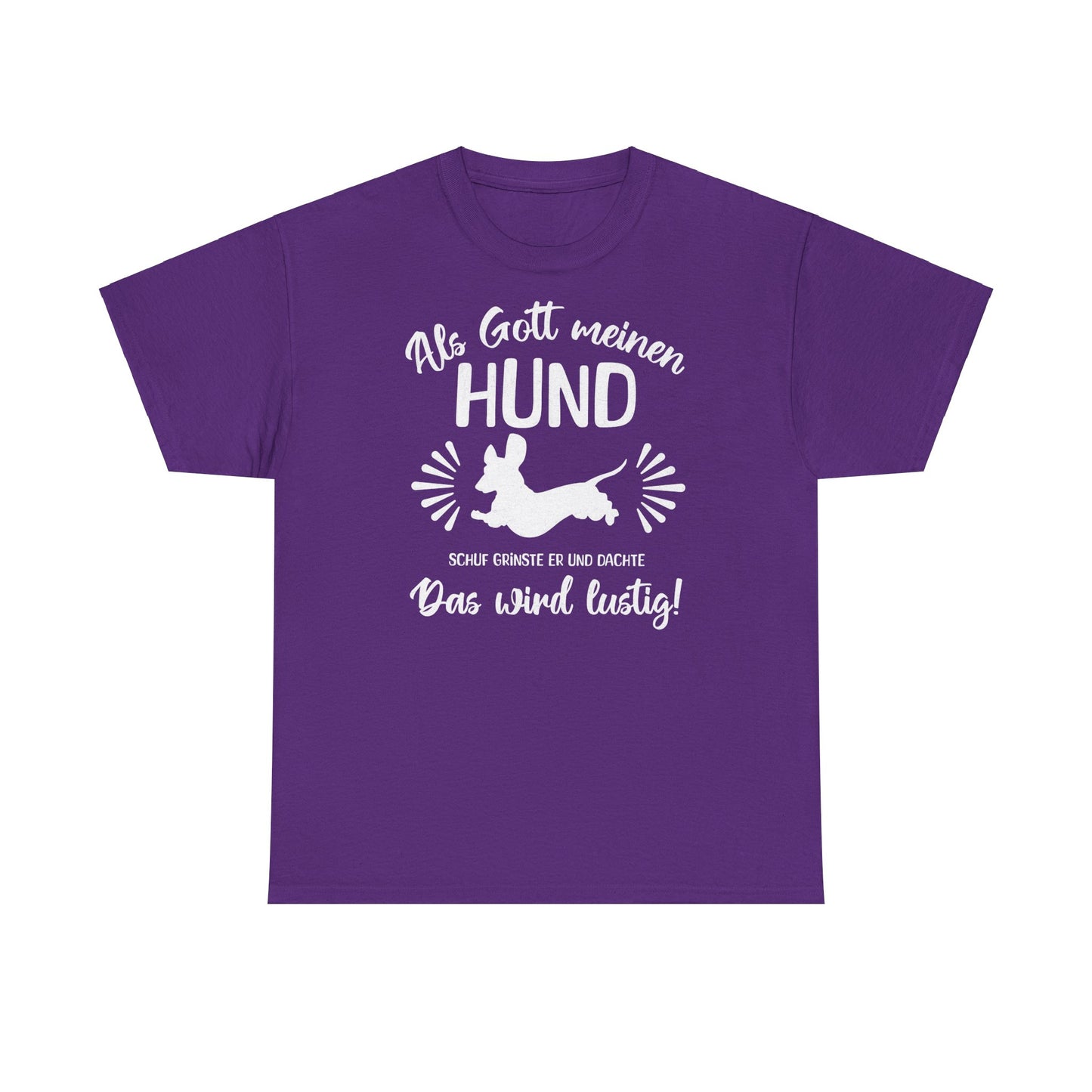 Lustiges T-Shirt für Dackelliebhaber, Unisex T-Shirt aus schwerer Baumwolle – Für Dackel-Liebhaber mit Humor