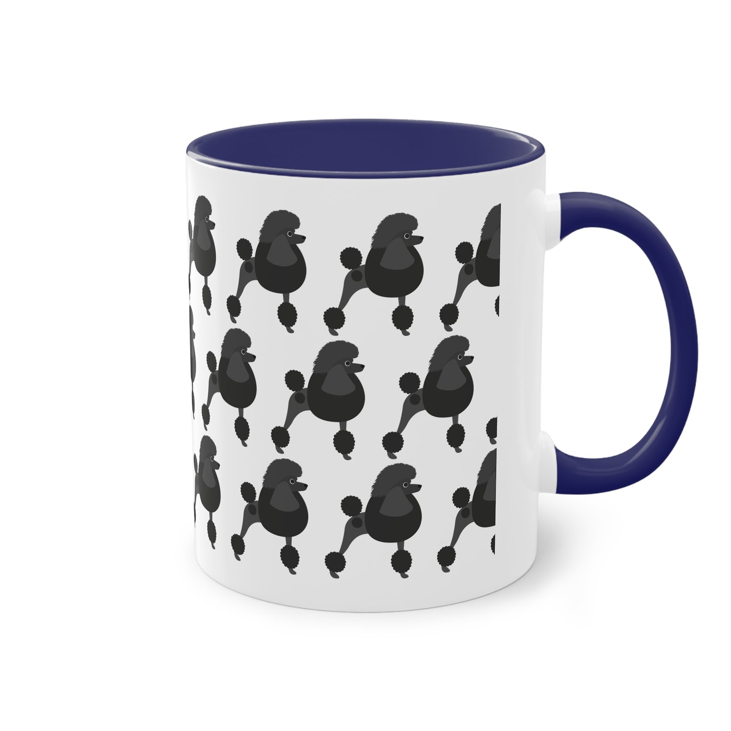 Pudel Tasse, zweifarbig, 0,33 l