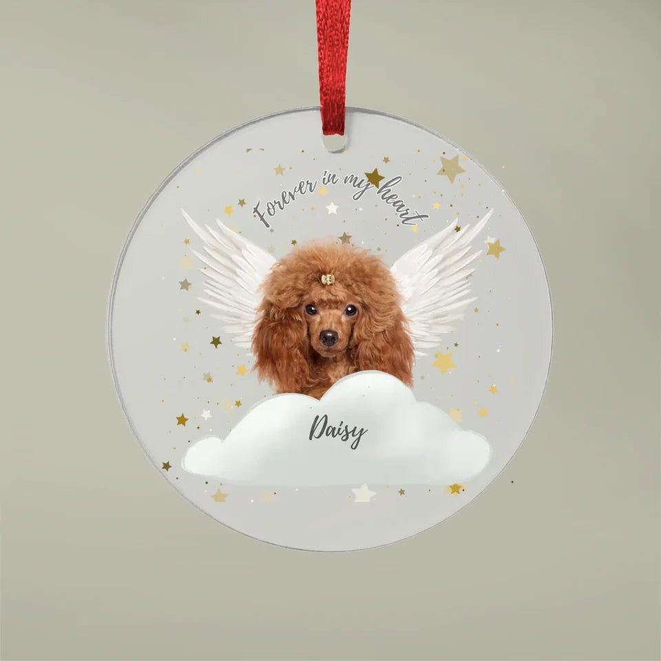 Erinnerungsornament Acryl (7,44 cm Durchmesser) - personalisierbar