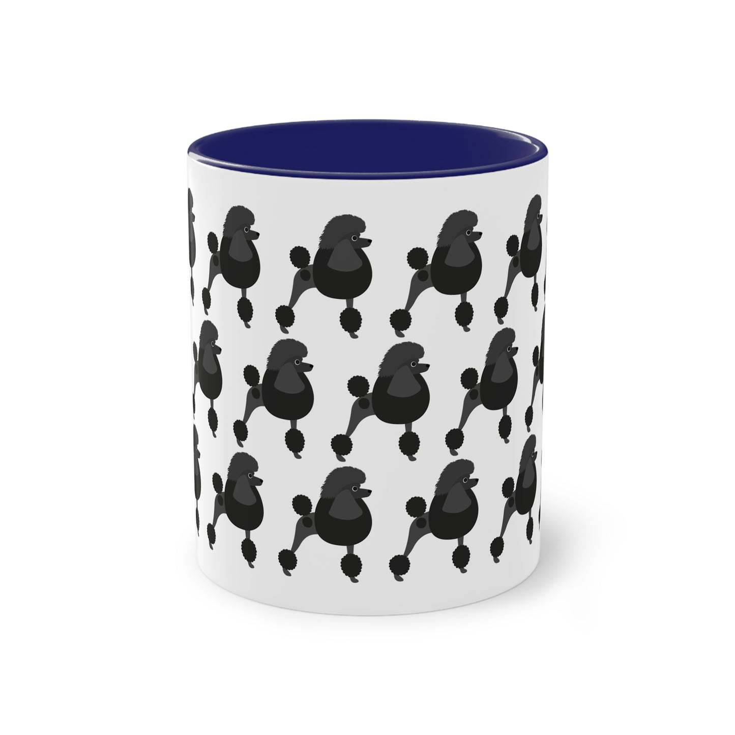 Pudel Tasse, zweifarbig, 0,33 l