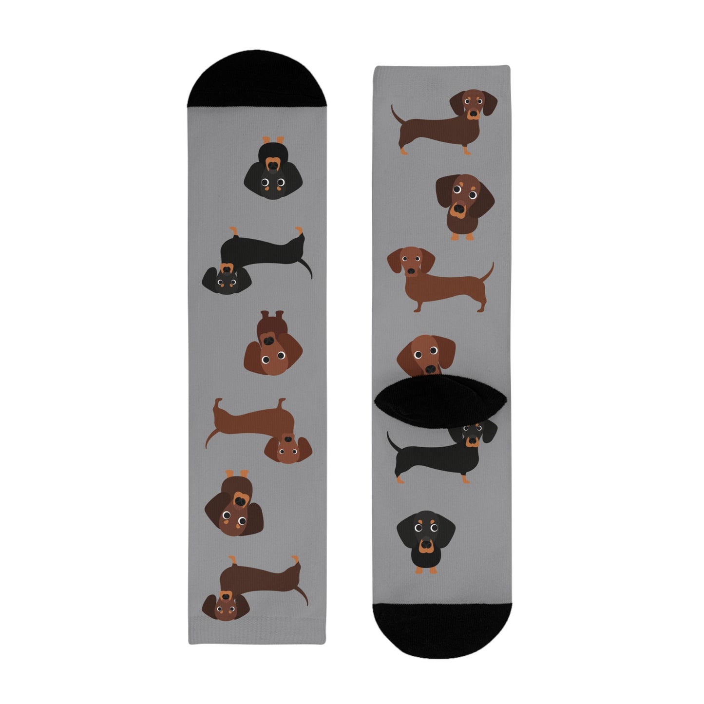 Dackel Socken, Sublimation Crew Socks (EU)