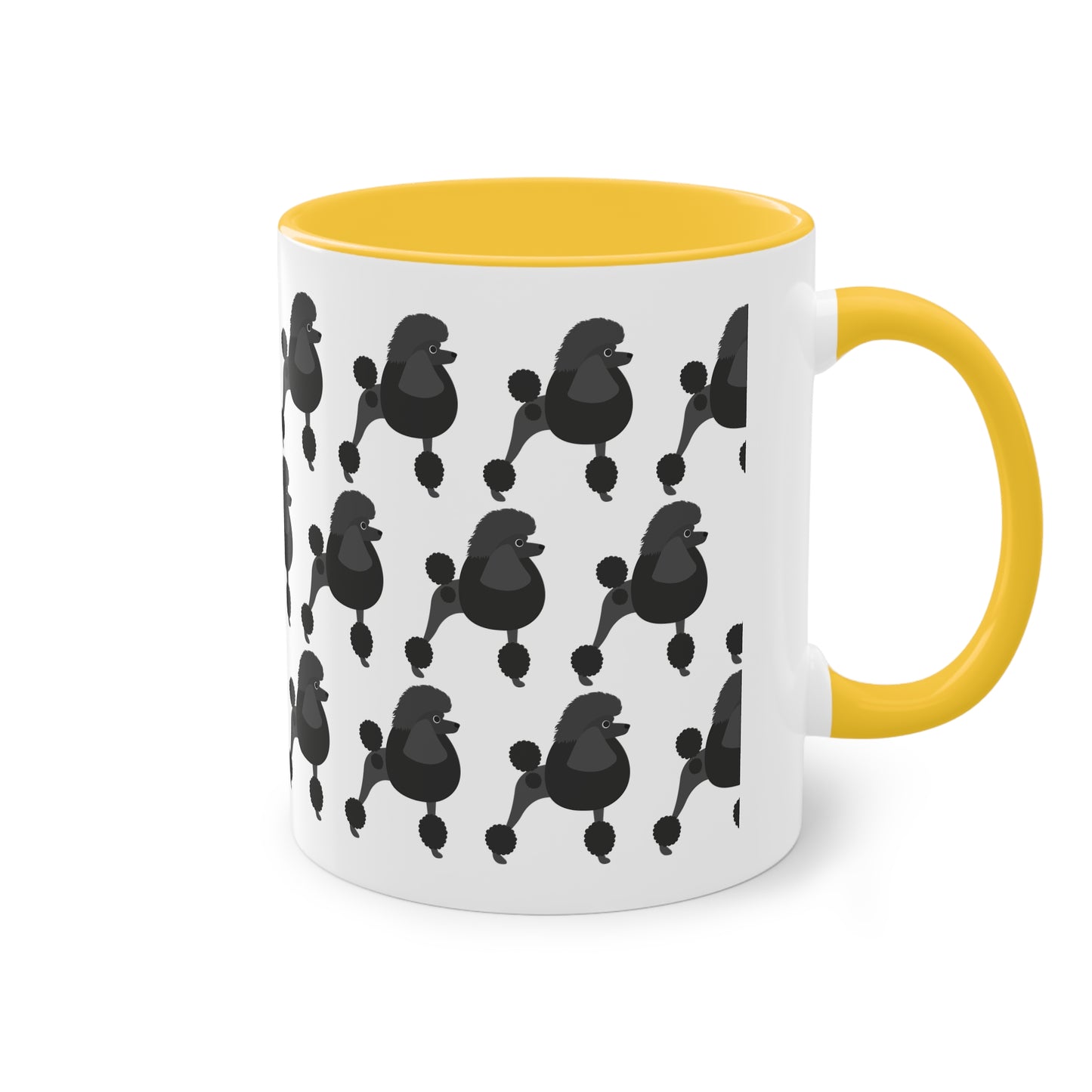 Pudel Tasse, zweifarbig, 0,33 l