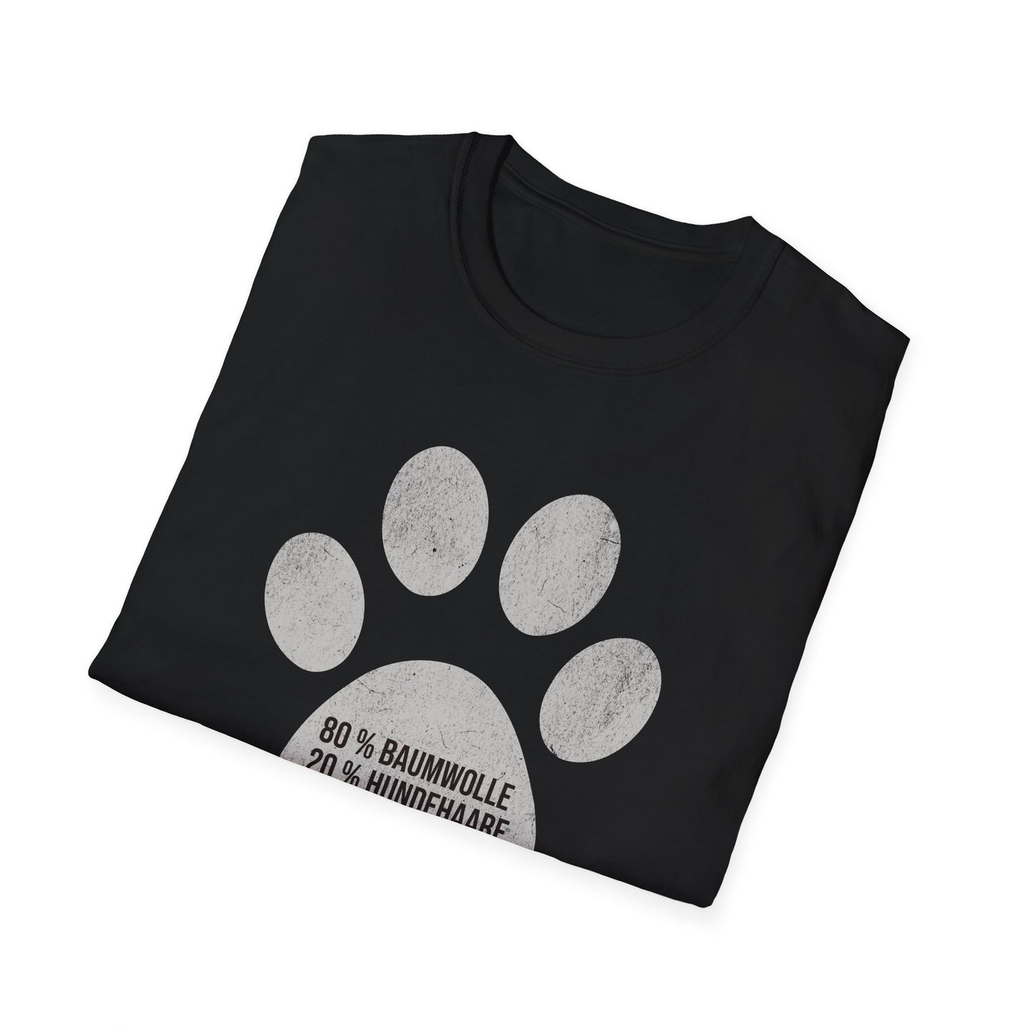 80% Baumwolle, 20% Hundehaare, T-Shirt für Hundeliebhaber, Unisex Softstyle T-Shirt