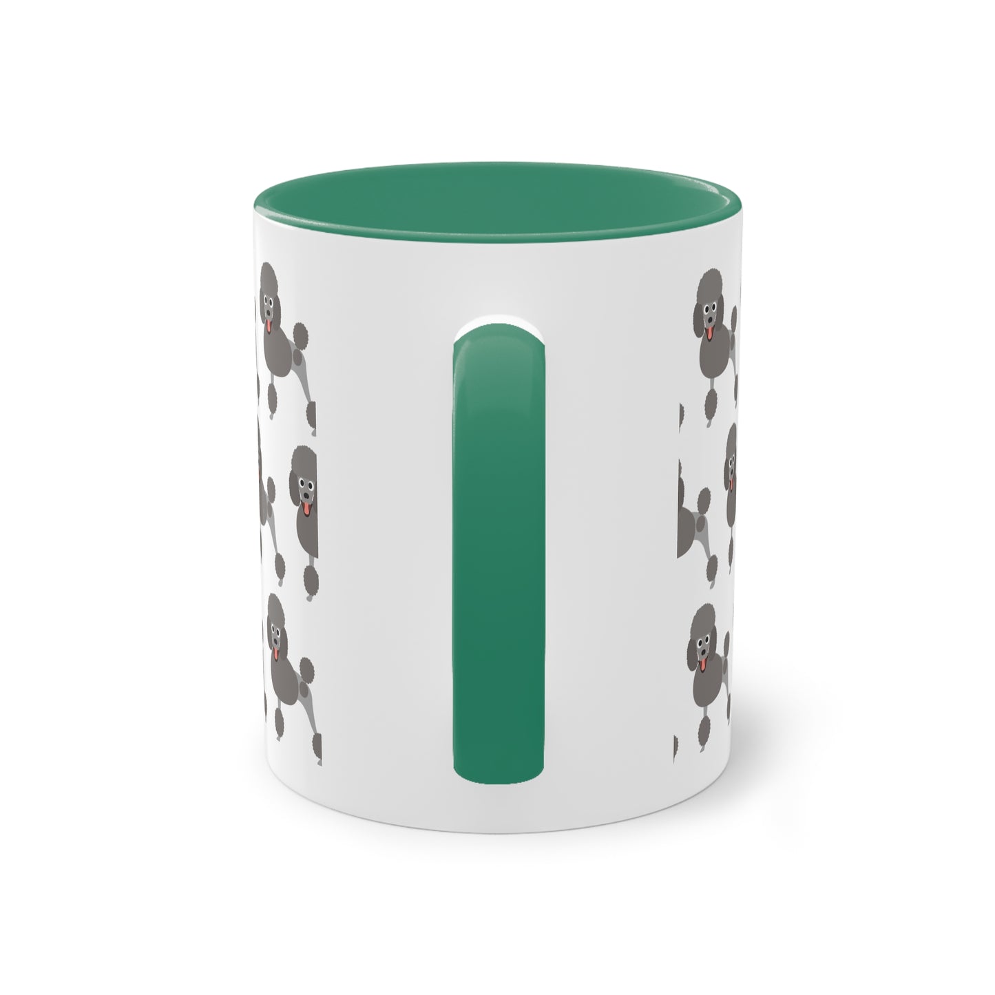 Pudel Tasse, zweifarbige Kaffeetasse, 0,33 l
