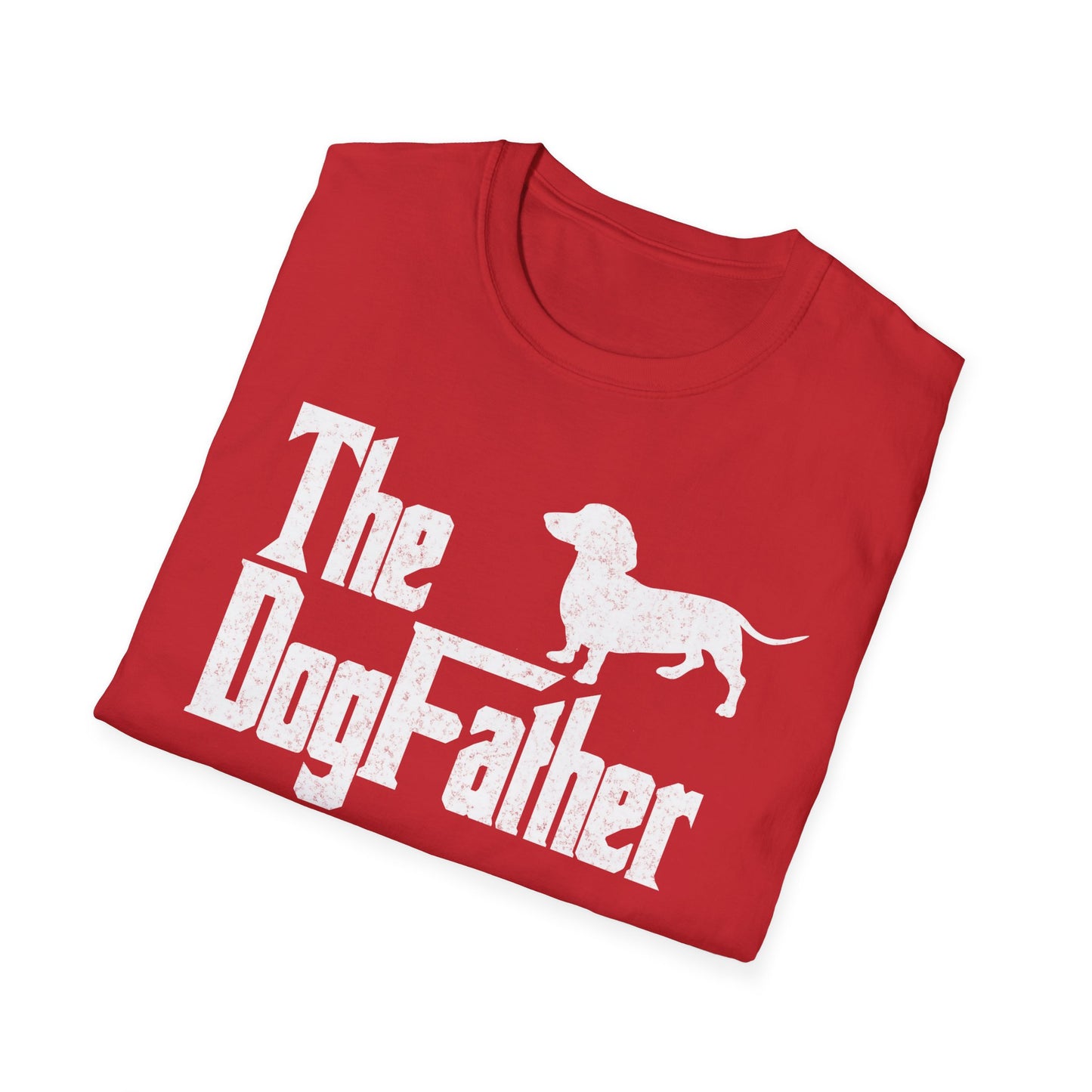 The Dogfather, Lustiges T-Shirt für Dackelliebhaber, Unisex Softstyle T-Shirt